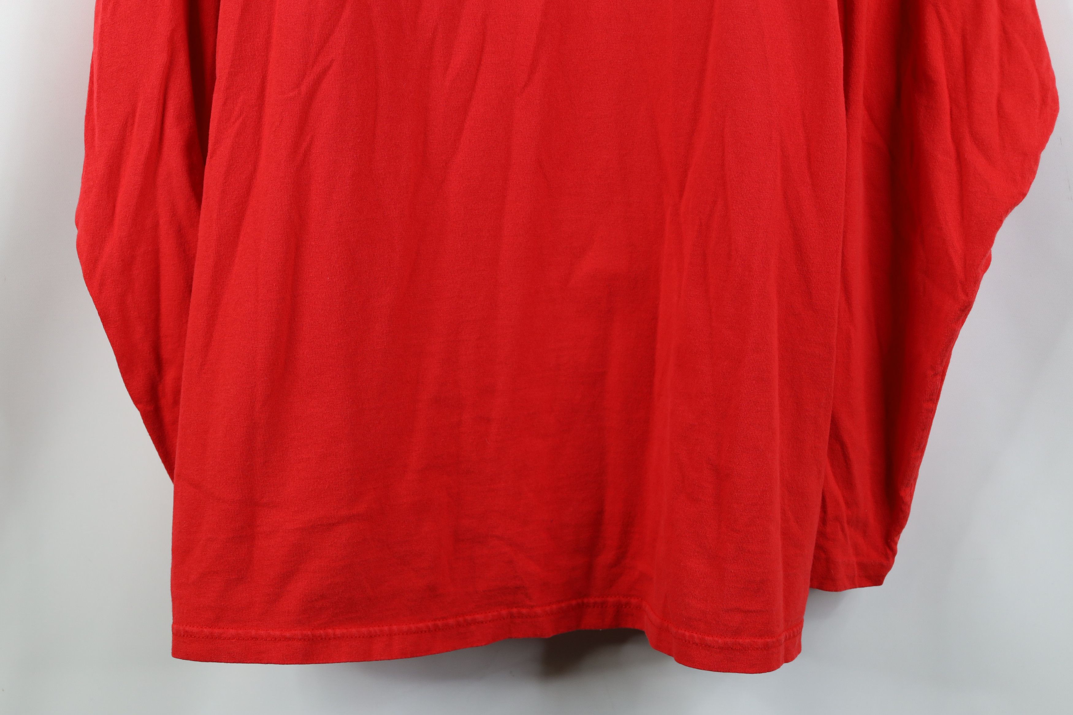 Disney Vintage 90s Y2K Disney Spell Long Sleeve T-Shirt Red Cotton Size XL / US 12-14 / IT 48-50 - 3 Thumbnail