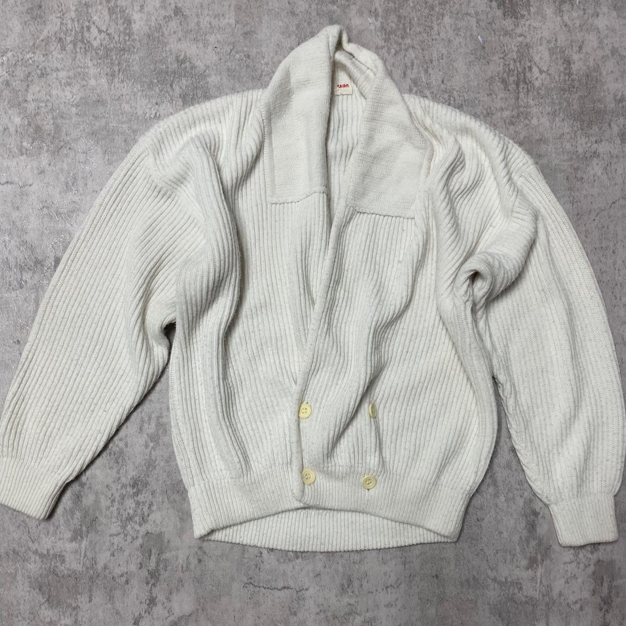 Other Cream and tan vintage cardigan sweater Size S / US 4 / IT 40 - 1 Thumbnail