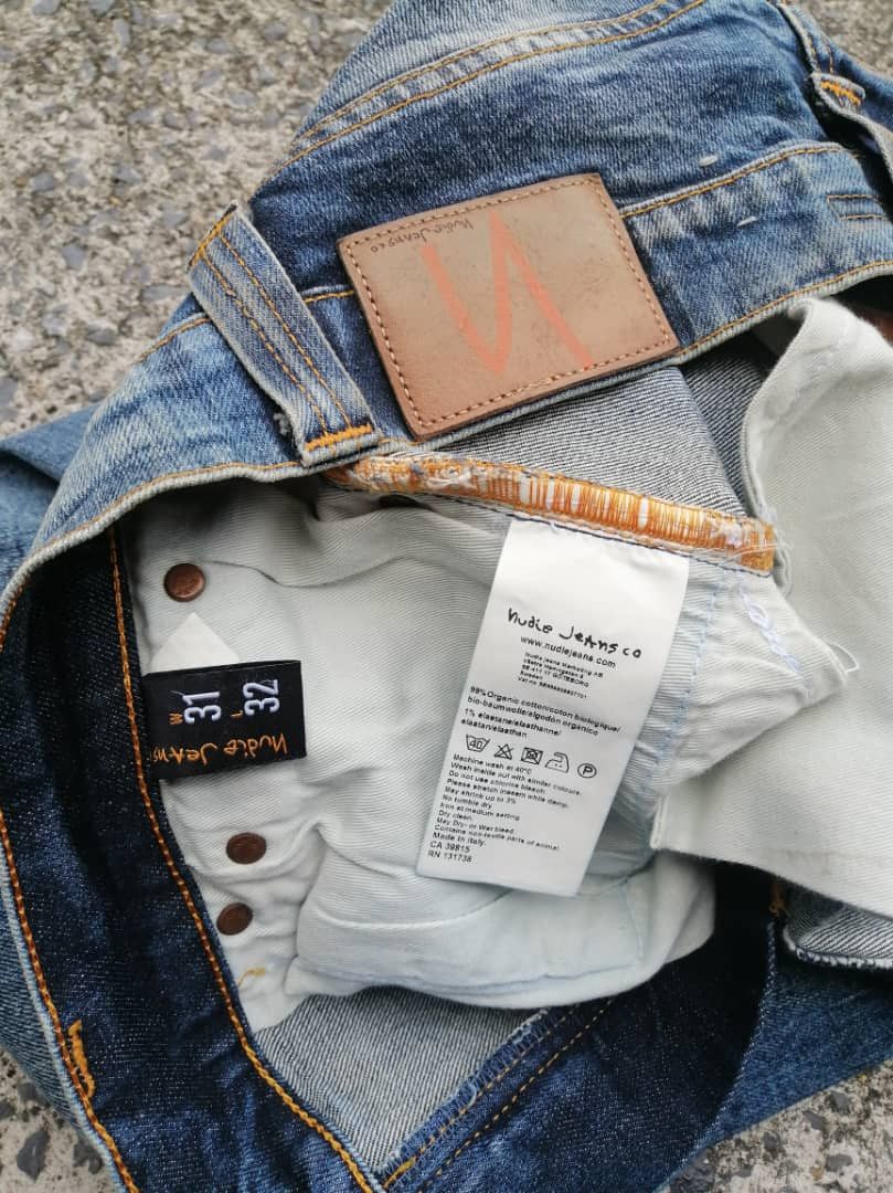 Nudie Jeans Nudie Jeans Lean Dean Dark Light Denim Jeans Size US 31 - 9 Thumbnail