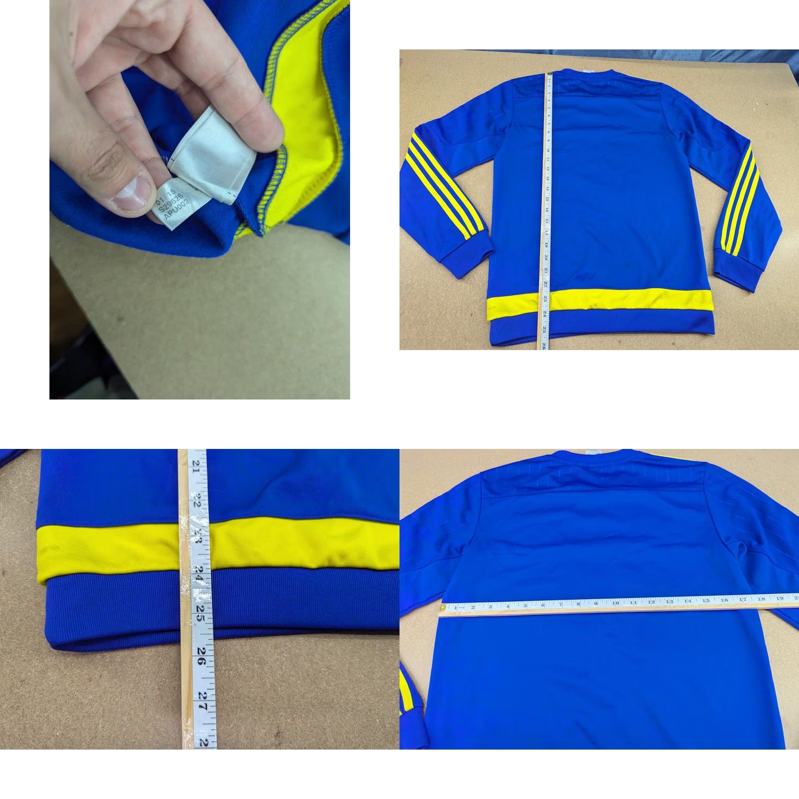 Adidas Adidas Maccabi Tel Aviv 2015 Training Top Jersey Blue Long Sleeve XS Adult Men's T-Shirt Quick Dry Football Athletic Jersey Size US XS / EU 42 / 0 - 8 Thumbnail