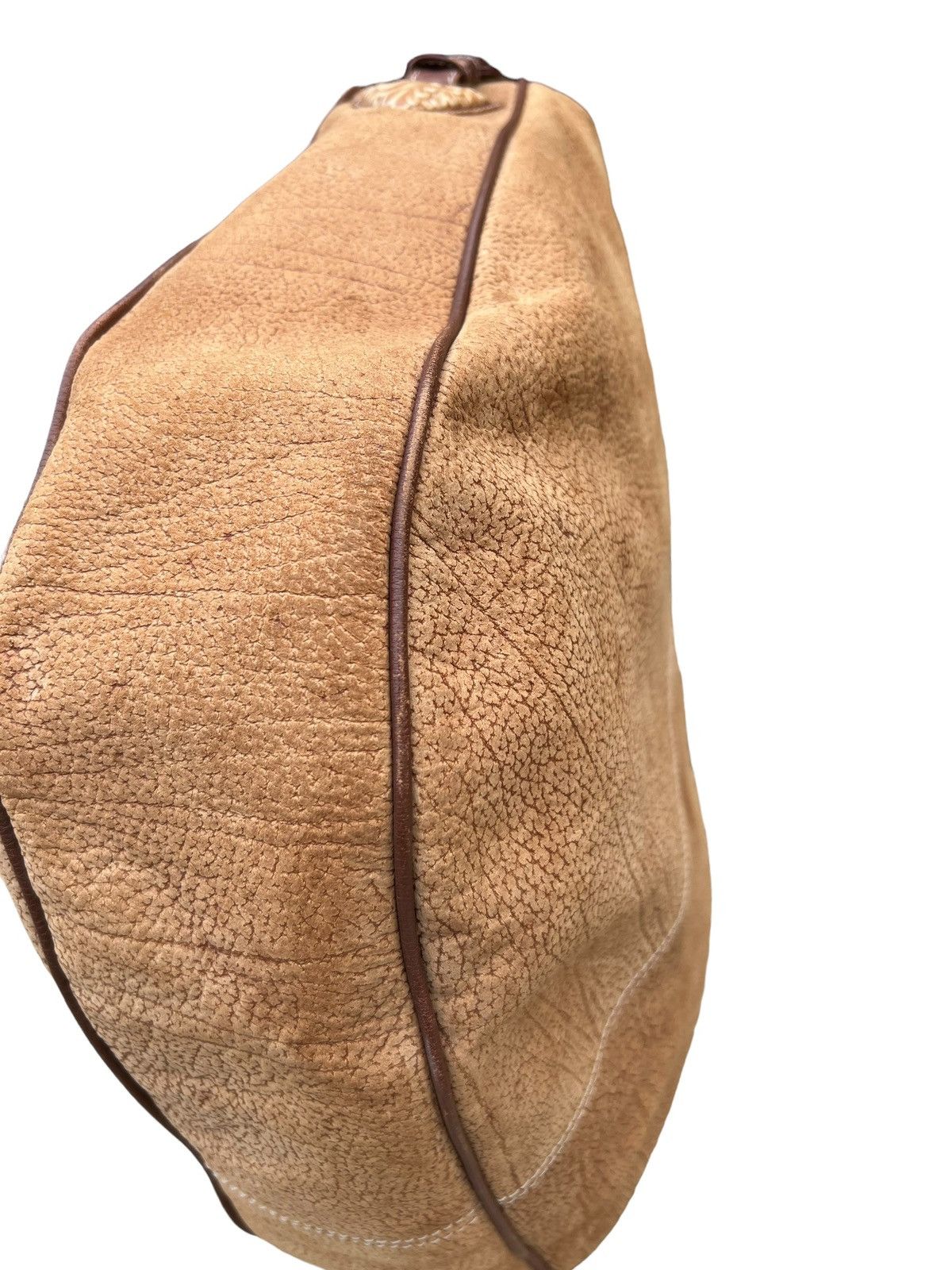 Leather Vintage LLADRO Stains Patina Huge Leather Bag Size ONE SIZE - 12 Thumbnail