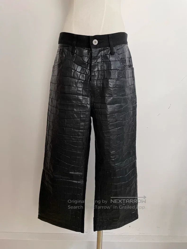 Junya Watanabe Junya Watanabe size S Snake print faux leather wide-leg pa Size US 27 - 5 Thumbnail
