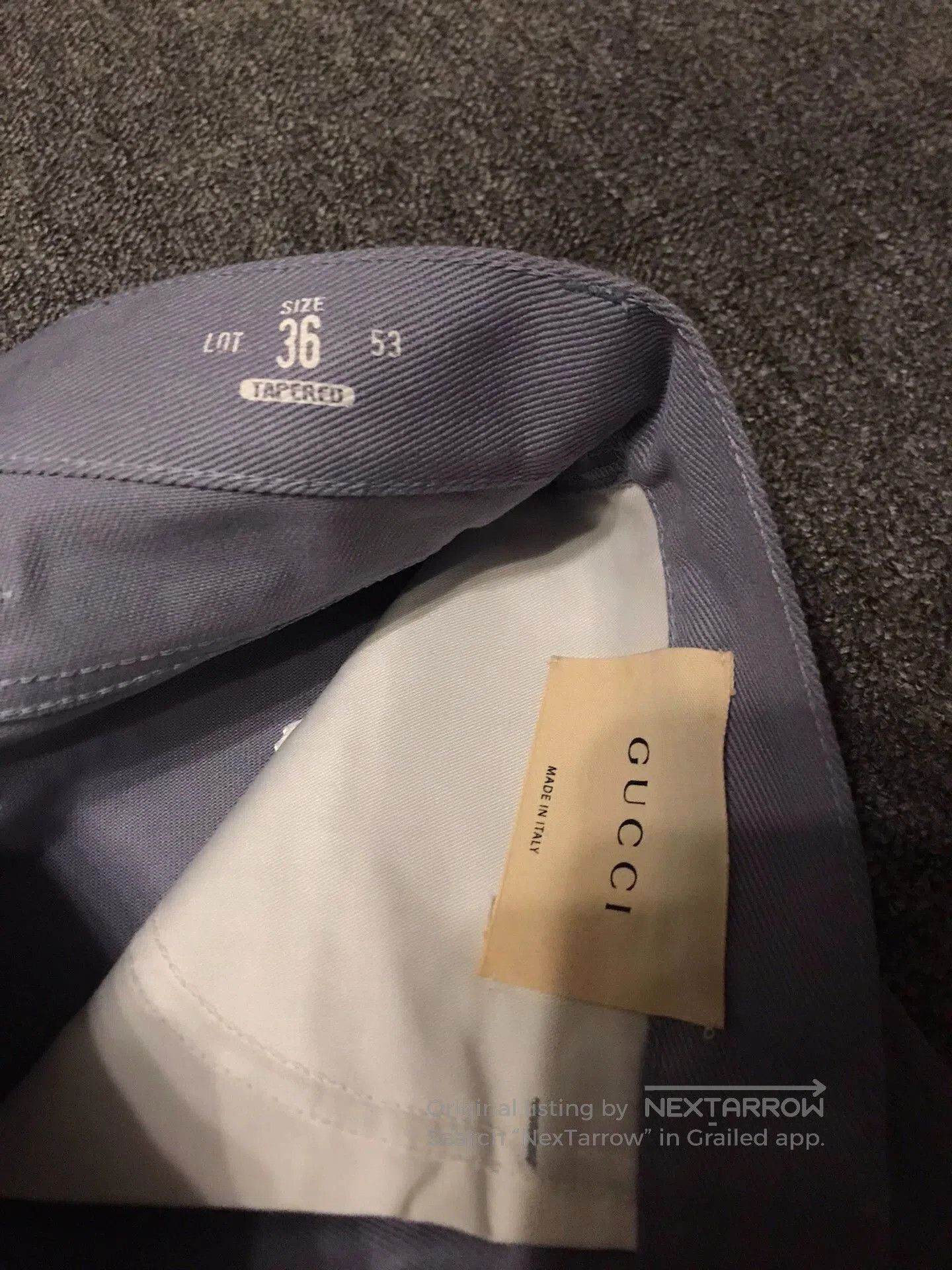 Gucci Purple Casual Pants with Decorative Pockets - Size 36. Size US 36 / EU 52 - 4 Thumbnail
