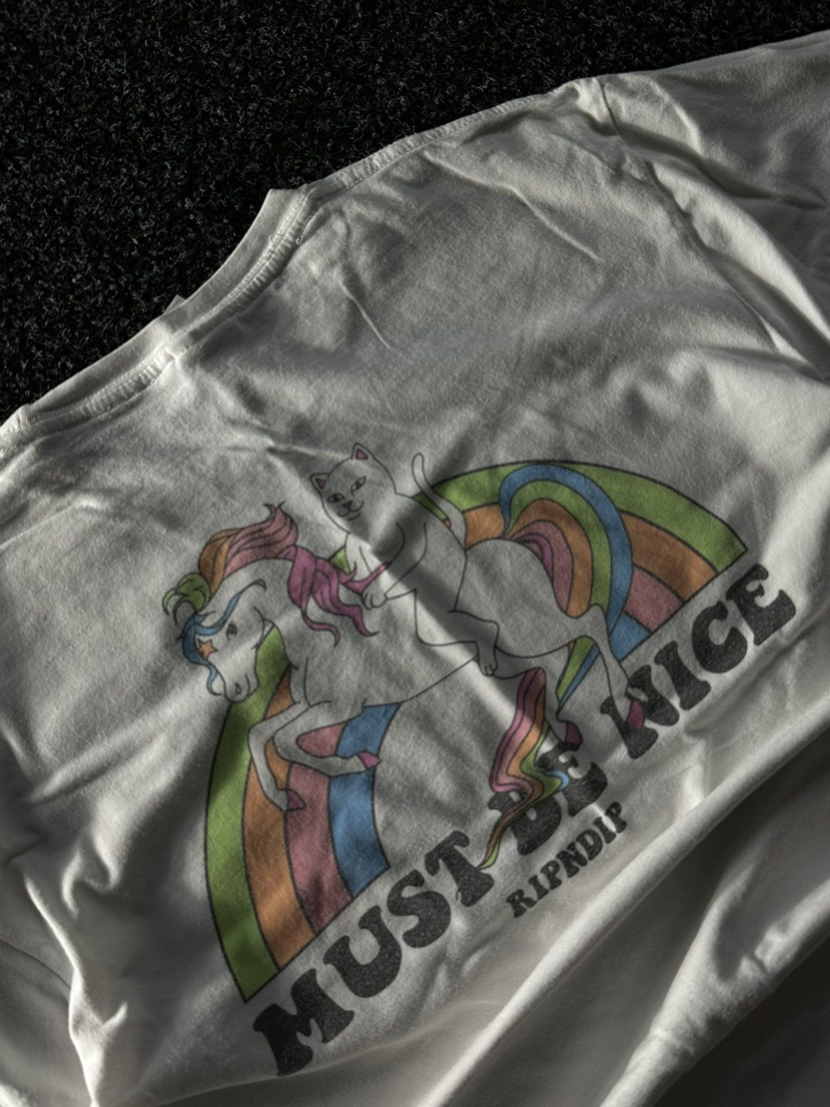 RIPNDIP × Vintage ❗️Vintage Rip n Dip Big logo cat rainbow Streetwear Skate Size US L / EU 52-54 / 3 - 3 Thumbnail