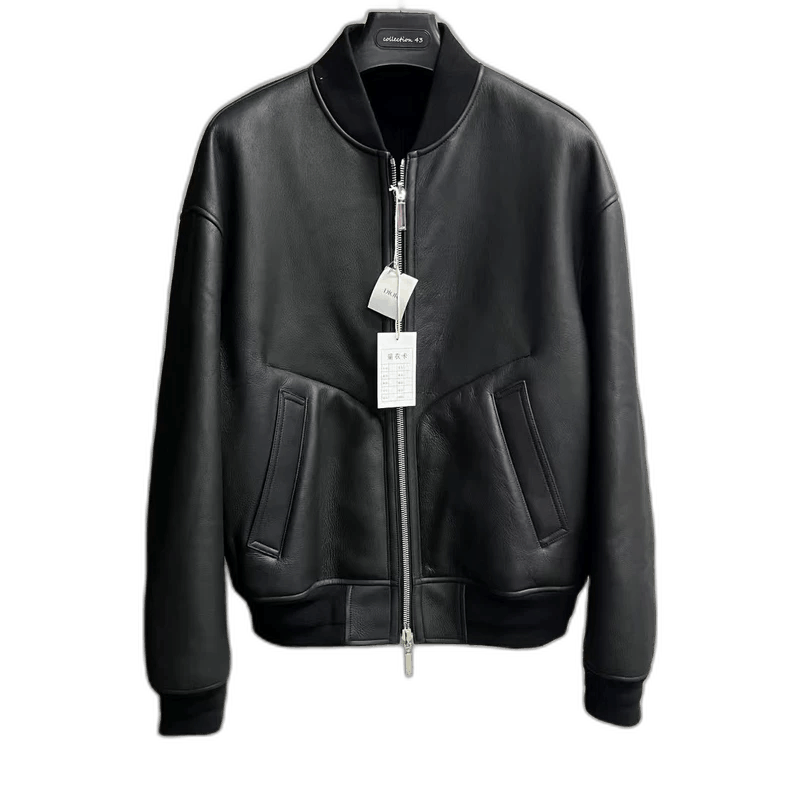Dior Dior Black Zip Long Sleeve Leather Jacket-2506 Size US L / EU 52-54 / 3 - 1 Thumbnail