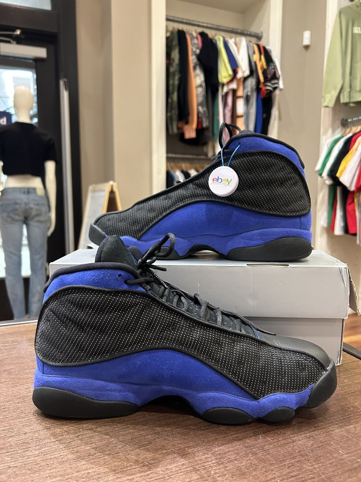 Jordan Brand Jordan 13 Retro Black Hyper Royal Size US 11 / EU 44 - 2 Thumbnail