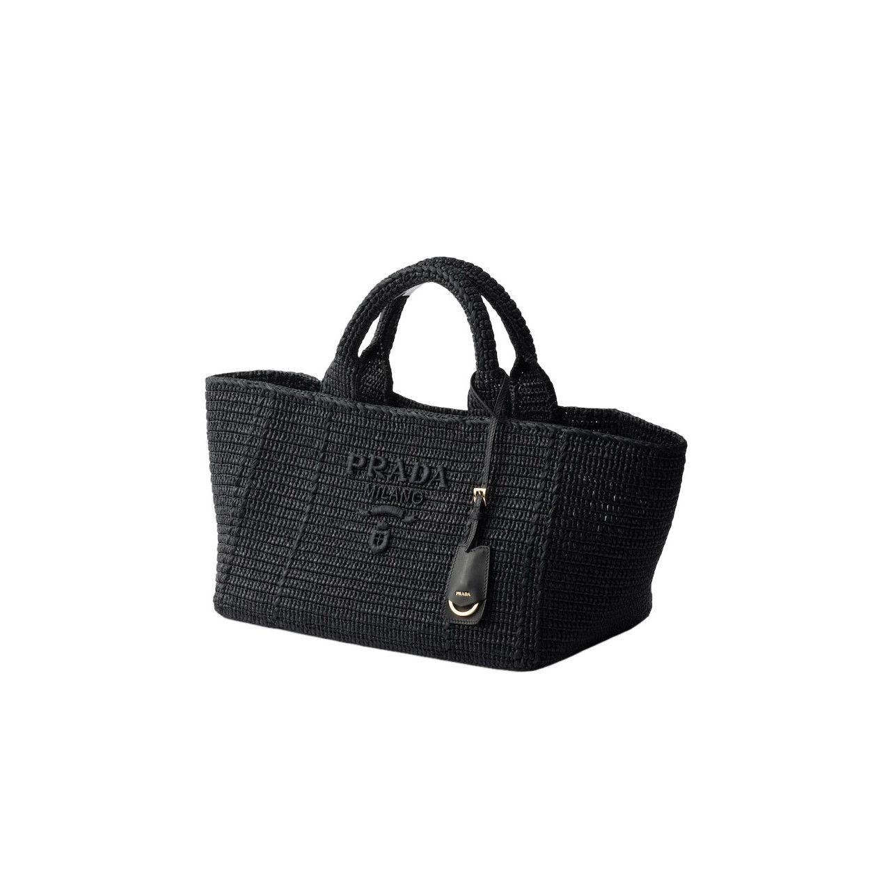 Prada PRADA $2950 Black Large Crochet Tote Bag New & Authentic Size ONE SIZE - 2 Thumbnail