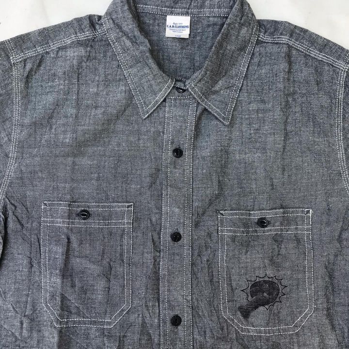 CPO × Japanese Brand Cab japan C.A.B Clothing Chambray Shirt Short Sleeve Japan Size US L / EU 52-54 / 3 - 5 Thumbnail
