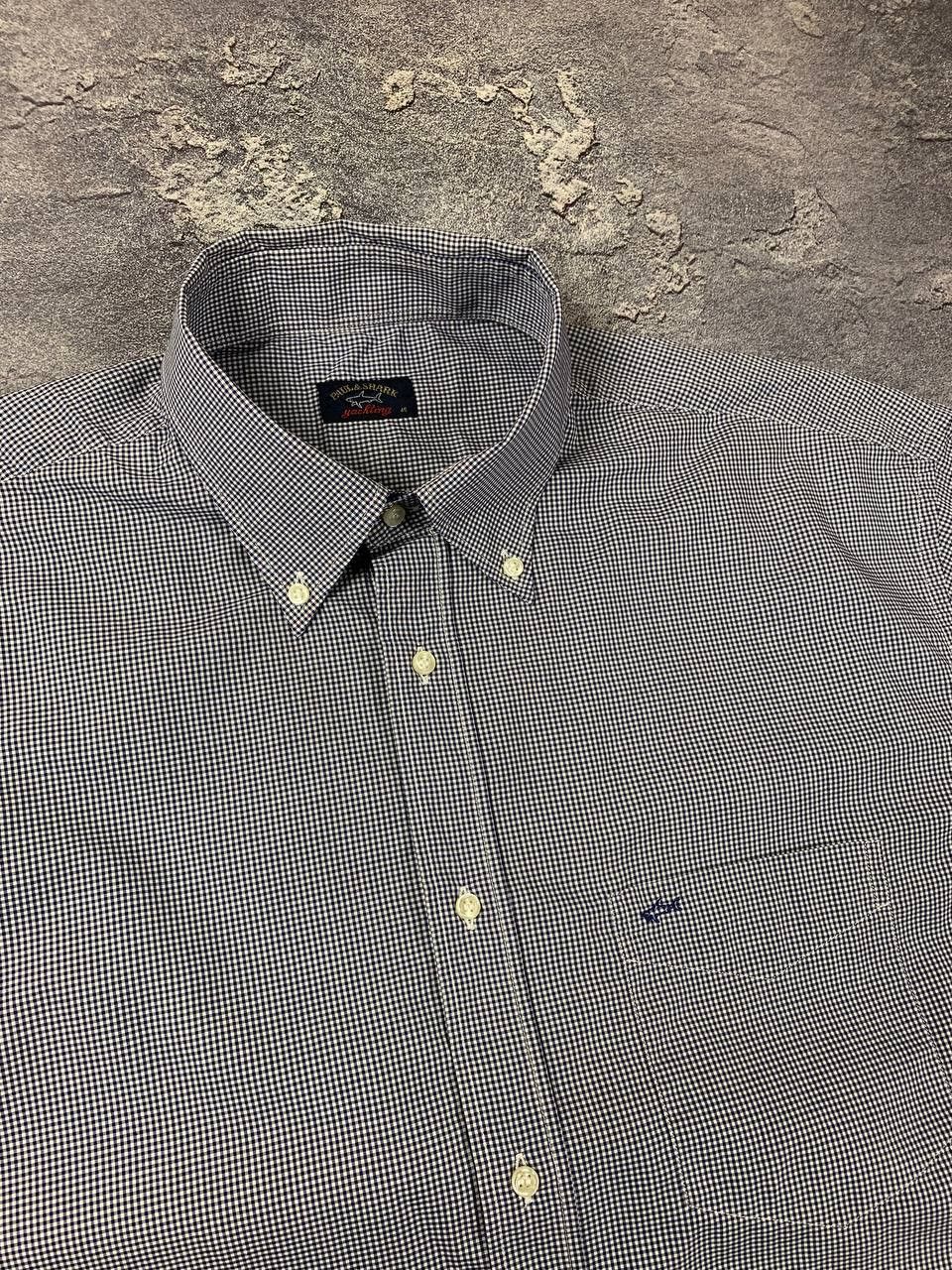 Paul & Shark Paul & Shark Men's Short Sleeve Checkered Shirt Yachting Size US XXL / EU 58 / 5 - 4 Thumbnail