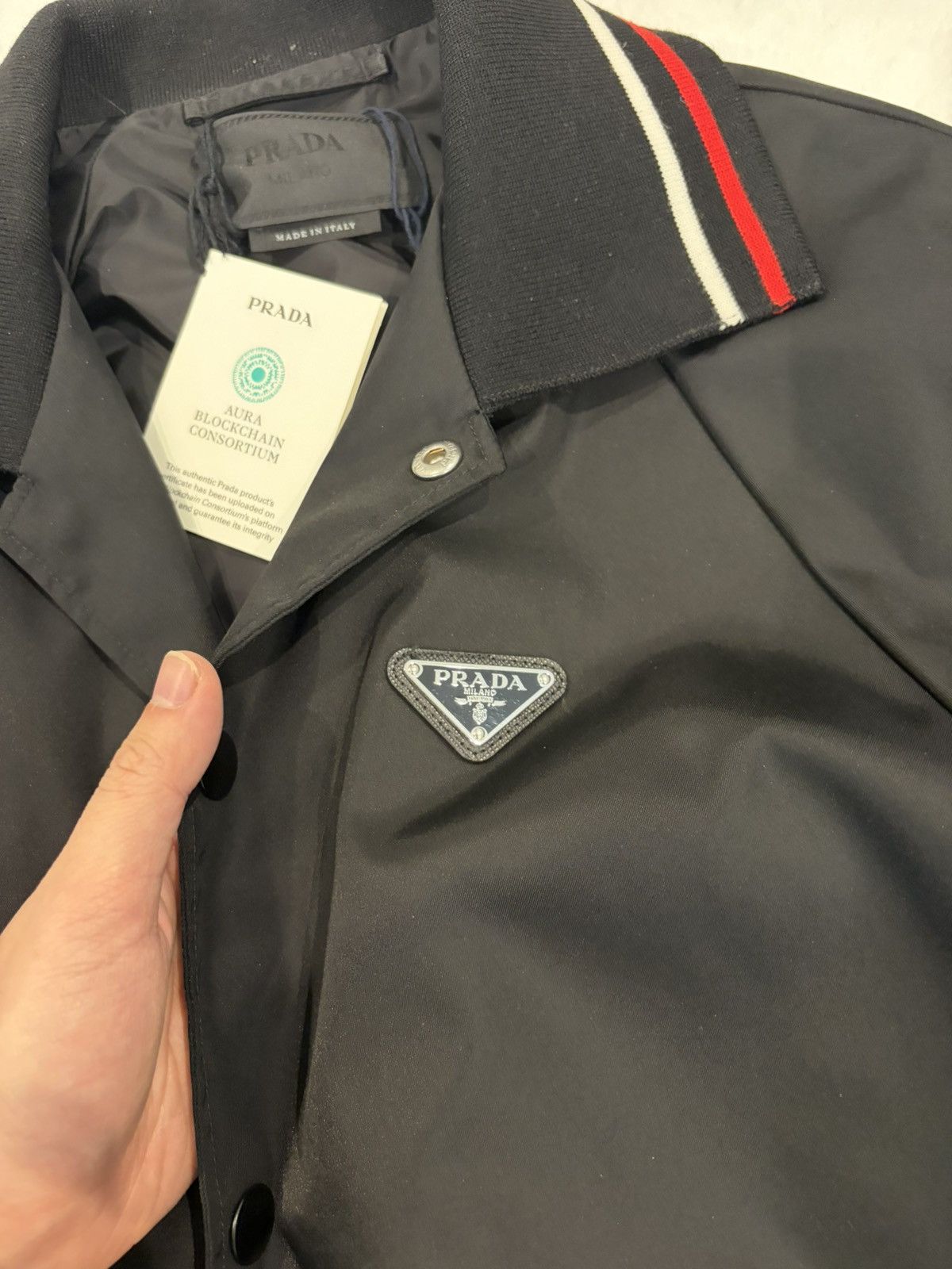 Prada Prada Re-Nylon Varsity Jacket Size US M / EU 48-50 / 2 - 5 Thumbnail
