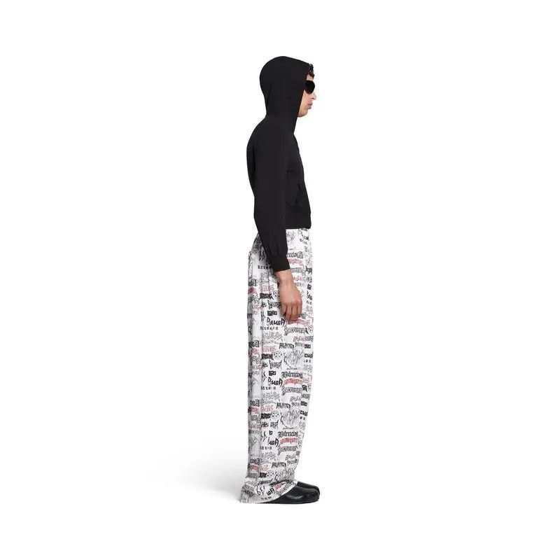 Balenciaga o1tr1nto1025 DIY Metal Allover Pyjama Pants in White Size US 34 / EU 50 - 4 Thumbnail