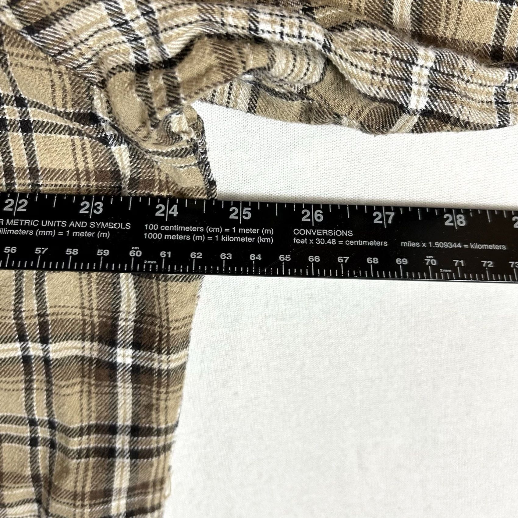 Wrangler VINTAGE Wrangler Wrancher Western Shirt Mens XL Long Sleeve Brown Plaid Pearl Snap Top Size US XL / EU 56 / 4 - 7 Thumbnail