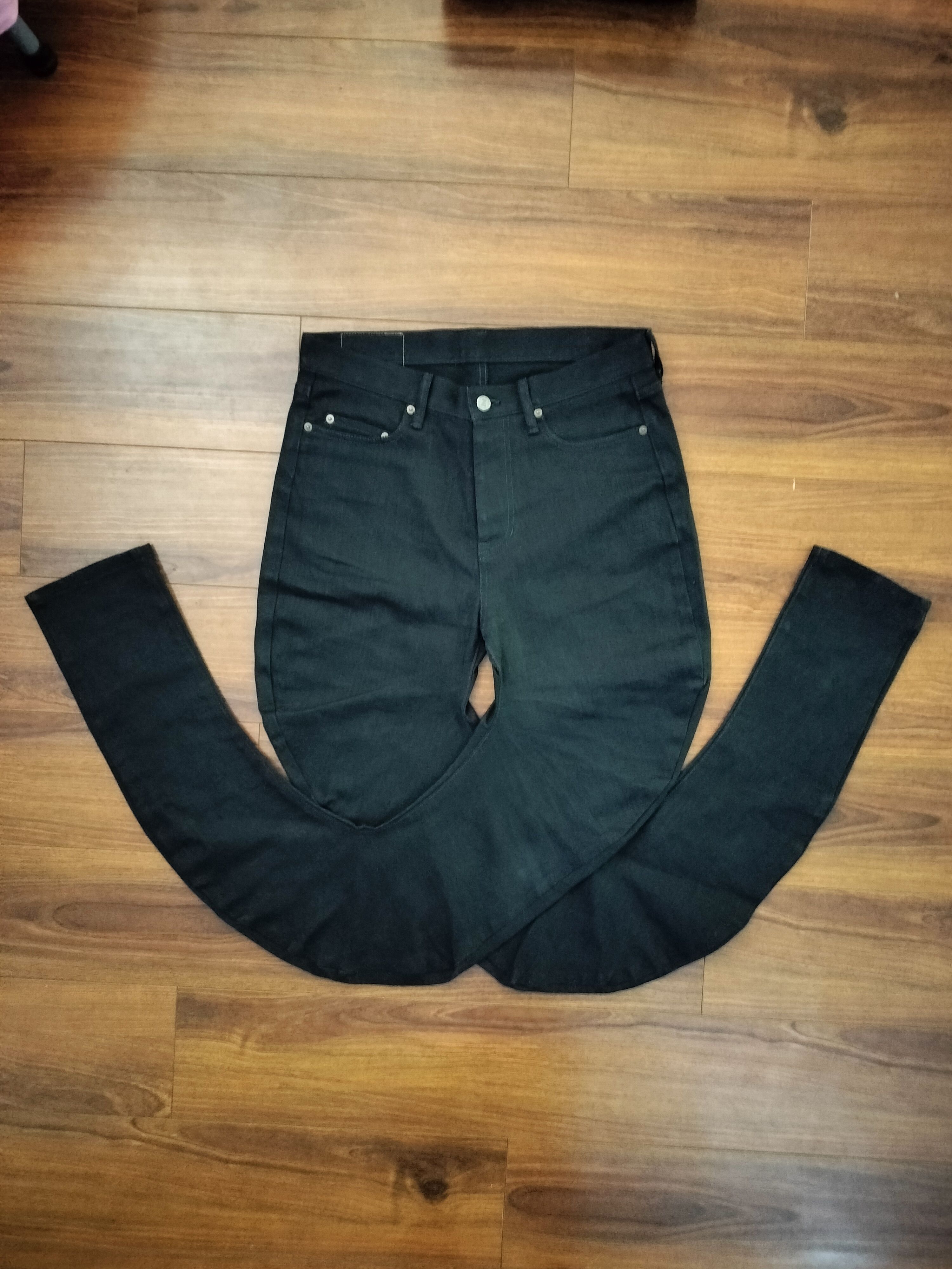 ANREALAGE ANREALAGE - ANSEASON - TWISTED BLACK DENIM TROUSER Size US 34 / EU 50 - 1 Thumbnail