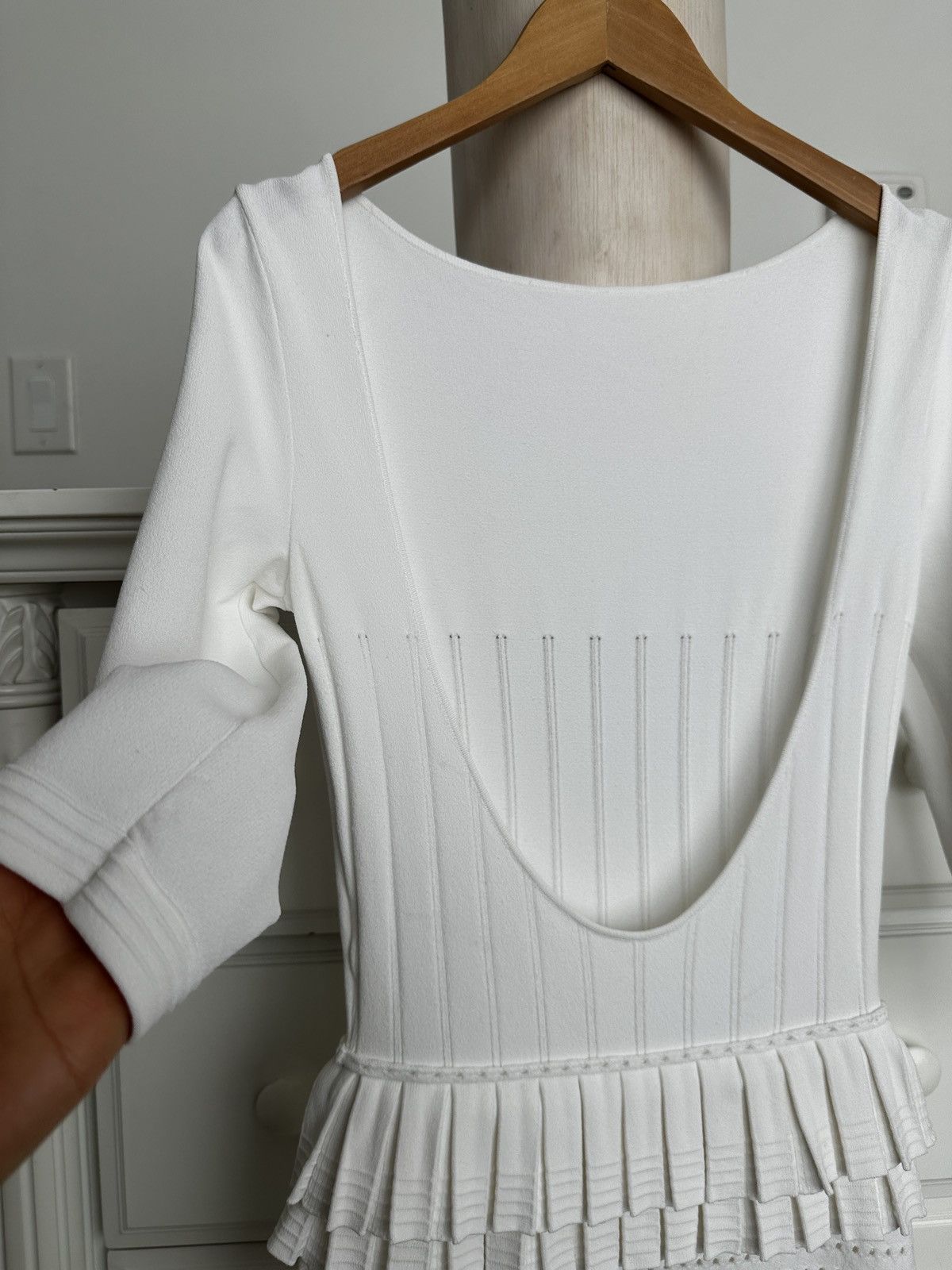 Dsquared2 Dsquared2 White Knit Open Back Dress – Made in Italy Size S / US 4 / IT 40 - 21 Thumbnail