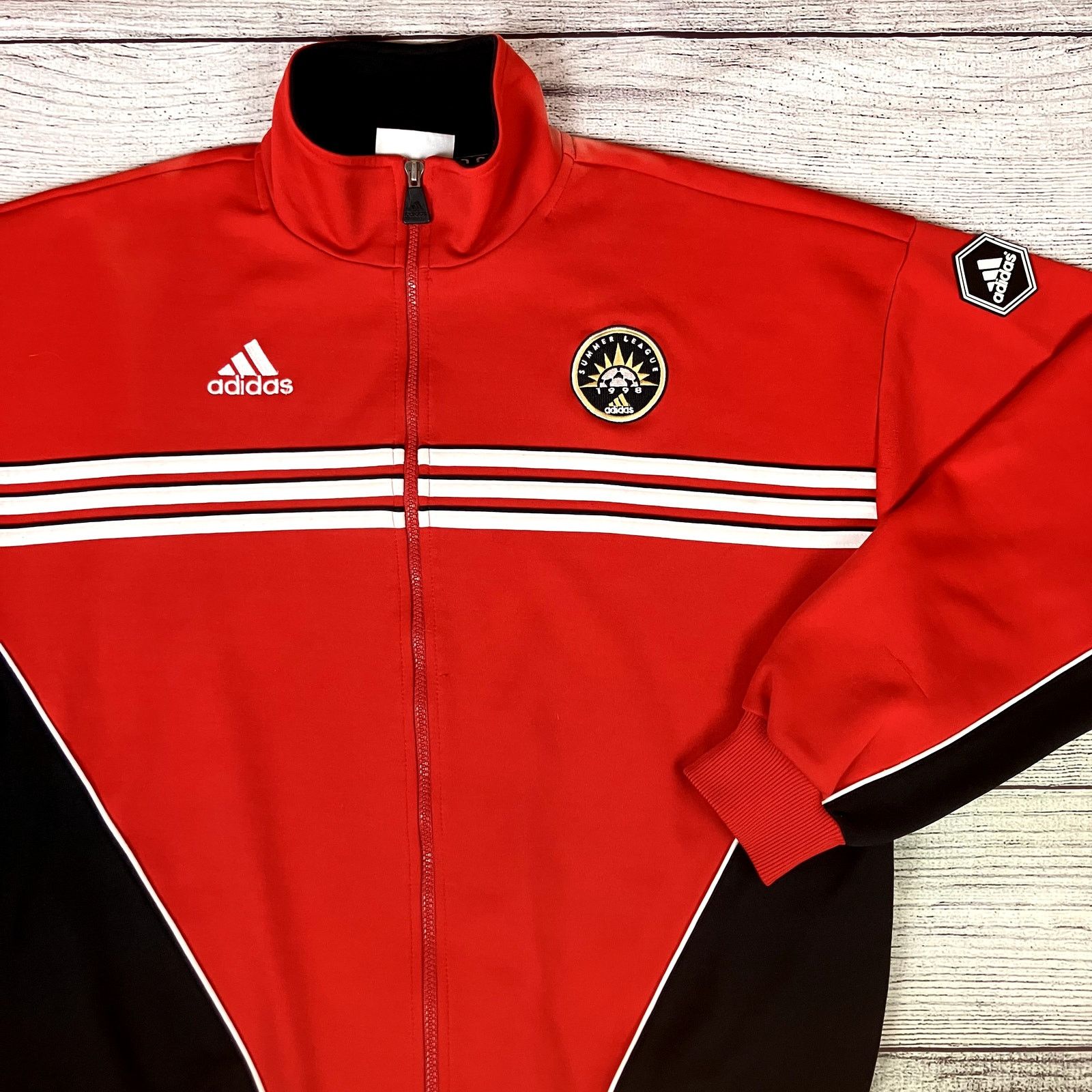 Adidas × Vintage Vintage 1998 Adidas France Training Camp Soccer Jacket Size US L / EU 52-54 / 3 - 1 Thumbnail