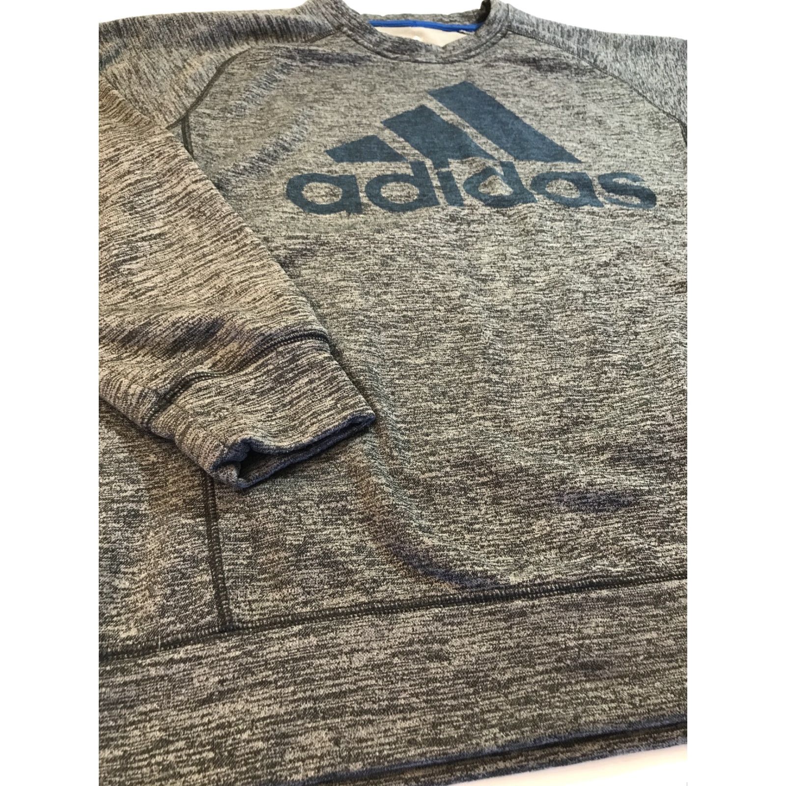 Adidas Adidas Mens Climawarm Fleece Lined Pullover Sweatshirt Sz L Logo Spell Out Pullover Sweatshirt Mens L Multicolor Blue Size US L / EU 52-54 / 3 - 3 Thumbnail