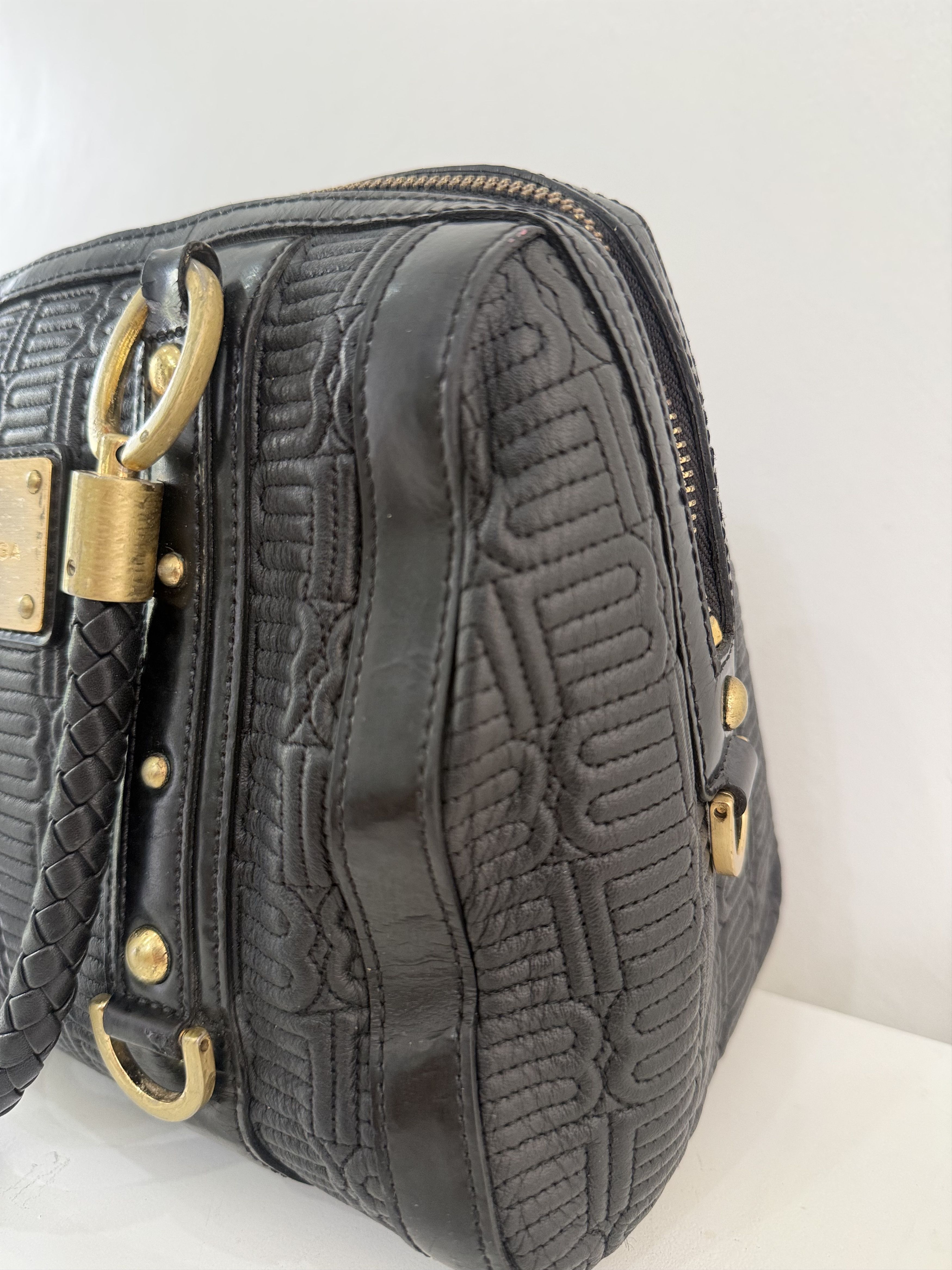 Balenciaga Balenciaga - Vintage Mini Leather Quilted Boston Bag Size ONE SIZE - 6 Thumbnail