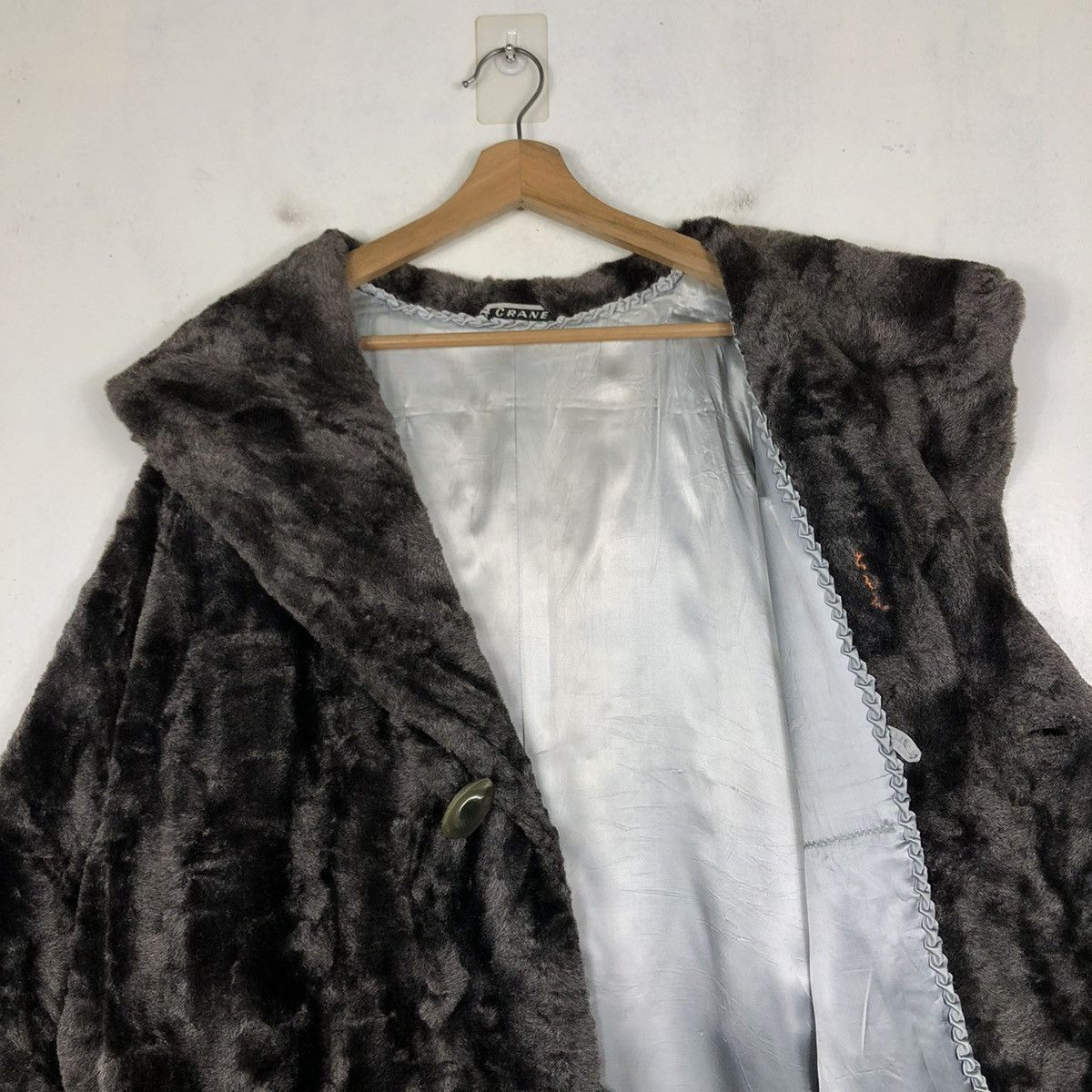 Japanese Brand 📌VINTAGE MOHAIR WOOL CASHMERE JACKET CRANE DOUBLE COLLAR Size US L / EU 52-54 / 3 - 14 Thumbnail