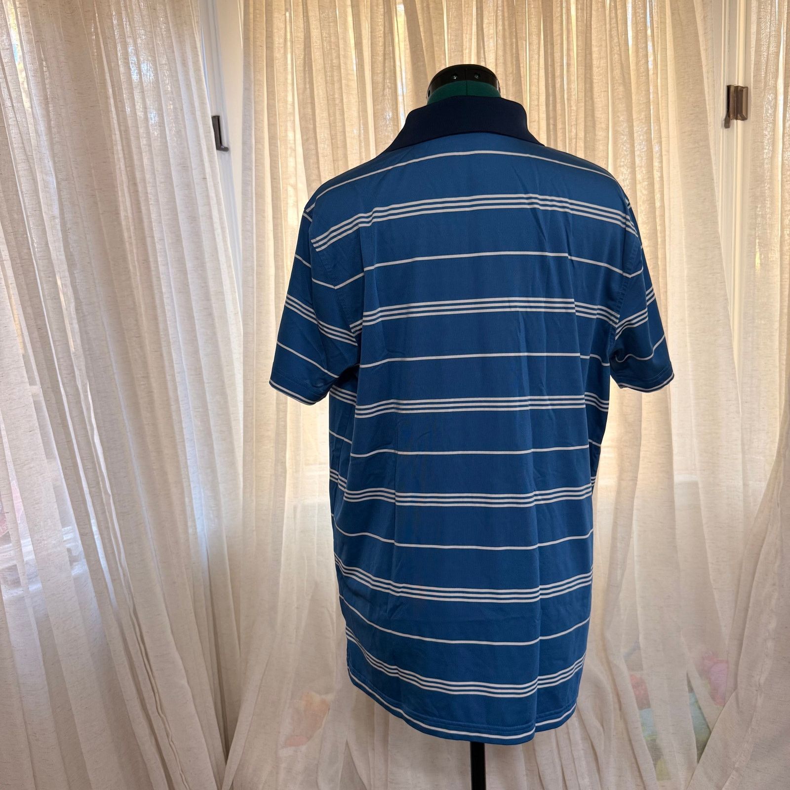 Brooks Brothers Brooks Brothers Blue Striped Polo | Sz L Size US L / EU 52-54 / 3 - 4 Thumbnail