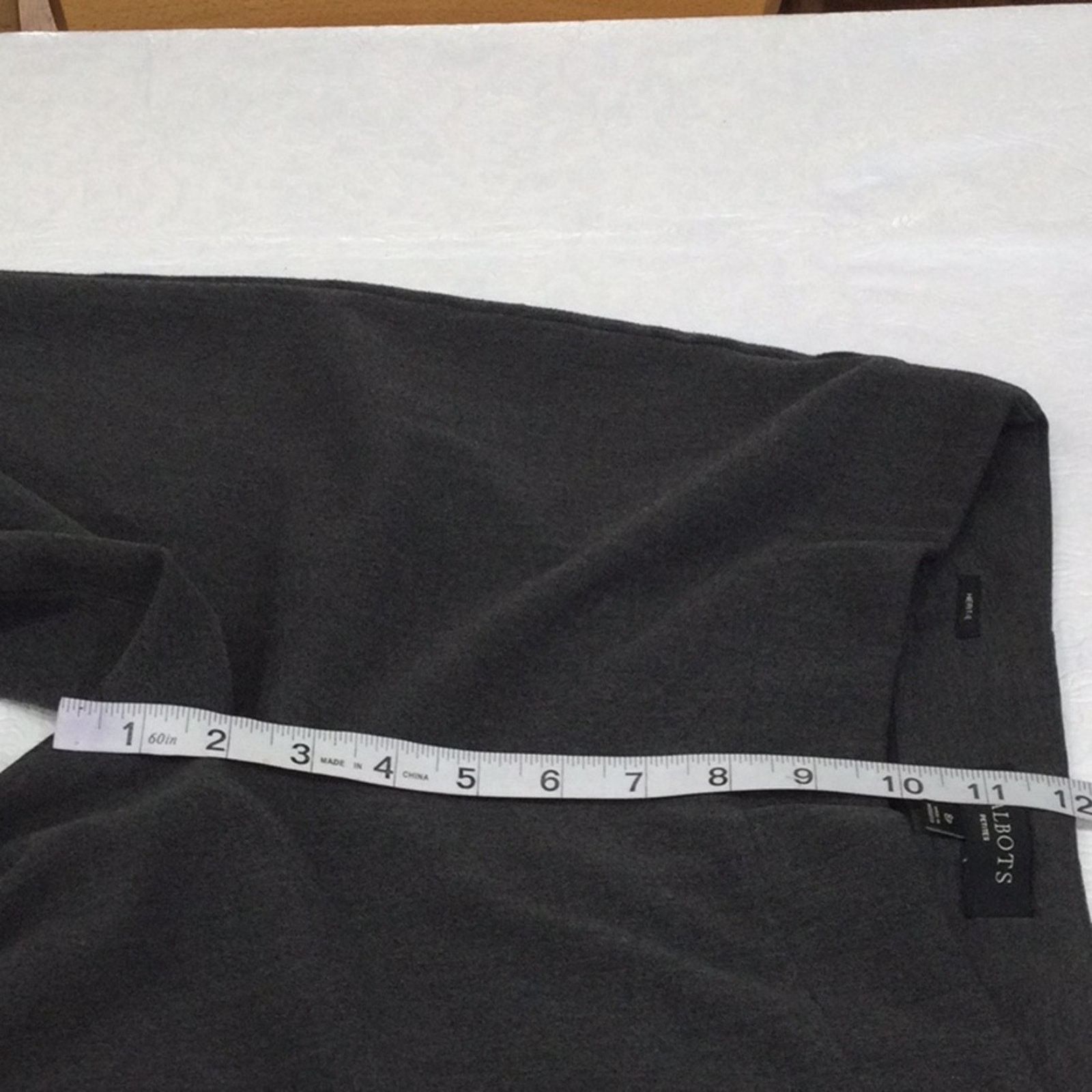 Other Talbots Petites Heritage Dark Gray Dress Pant Size 8P Size 30" / US 8 / IT 44 - 14 Thumbnail