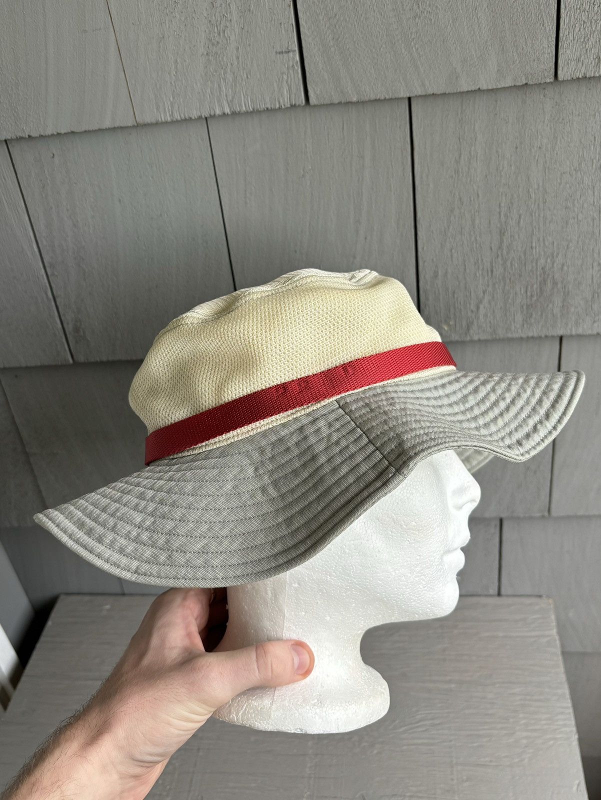 Prada × Vintage Vintage Prada Sun Hat SS 2000s Linea Rosa Y2K Bucket M Brim Size ONE SIZE - 11 Thumbnail
