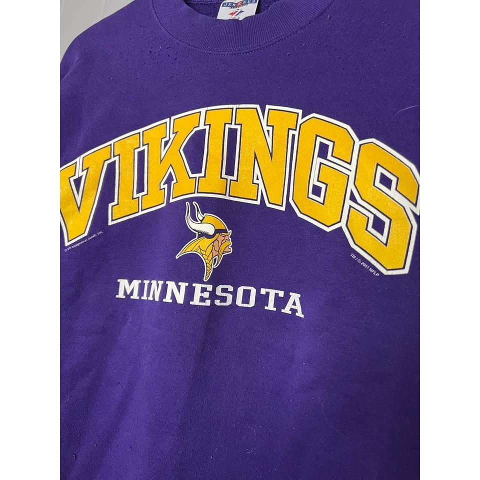NFL × Vintage Vintage Minnesota Vikings NFL Crewneck Sweater sz MD Size US M / EU 48-50 / 2 - 3 Thumbnail