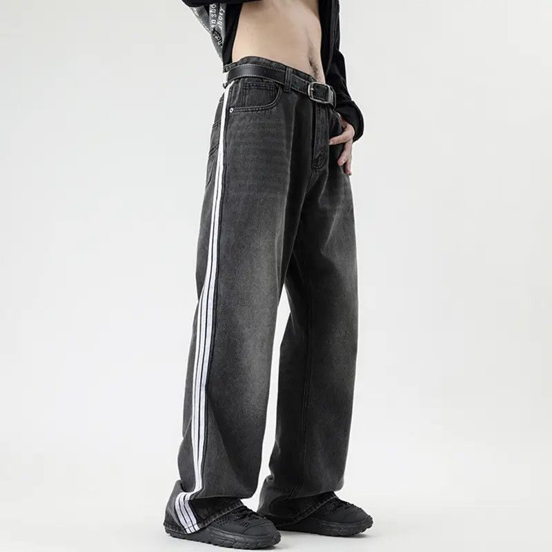 Japanese Brand × Jean Retro loose straight leg high street jeans Size US 32 / EU 48 - 4 Thumbnail