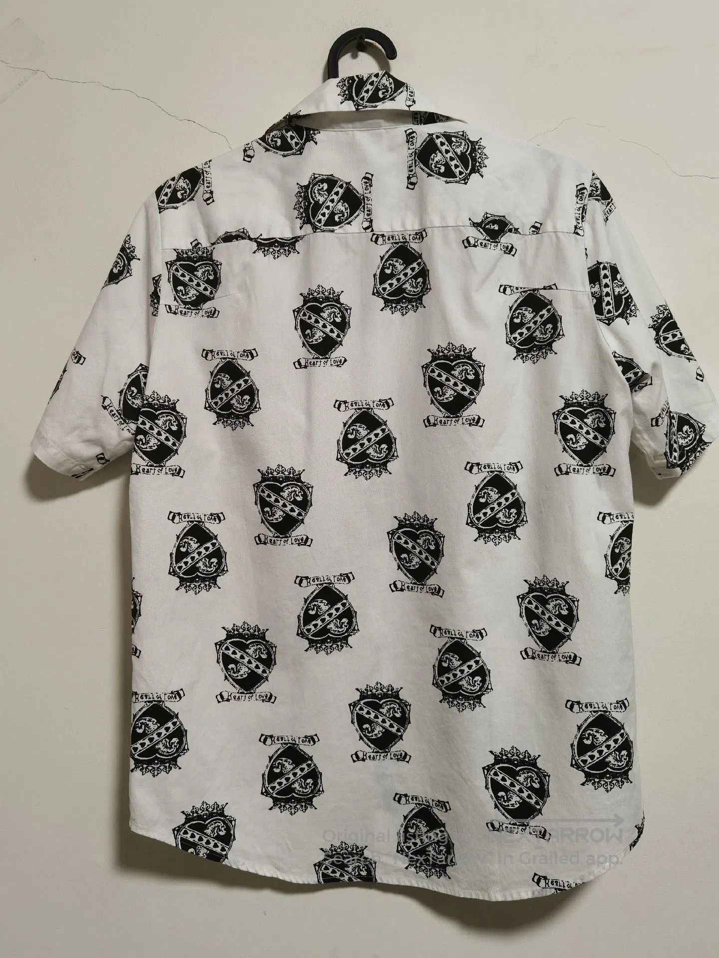 Number (N)ine Kurt Cobain Crown Heart Short Sleeve Shirt. Size US M / EU 48-50 / 2 - 2 Thumbnail