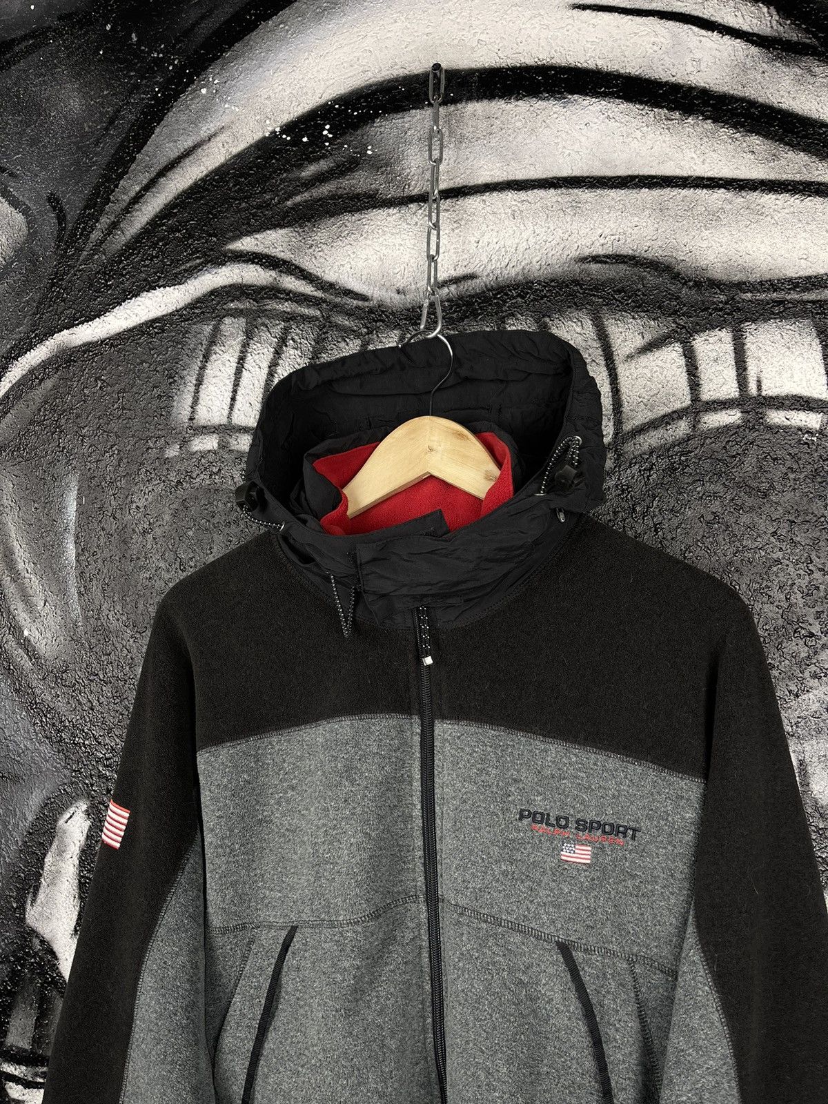 Polo Ralph Lauren Vintage Polo Sport Ralph Lauren Full Zip Fleece Polartec JKT Size US M / EU 48-50 / 2 - 7 Thumbnail