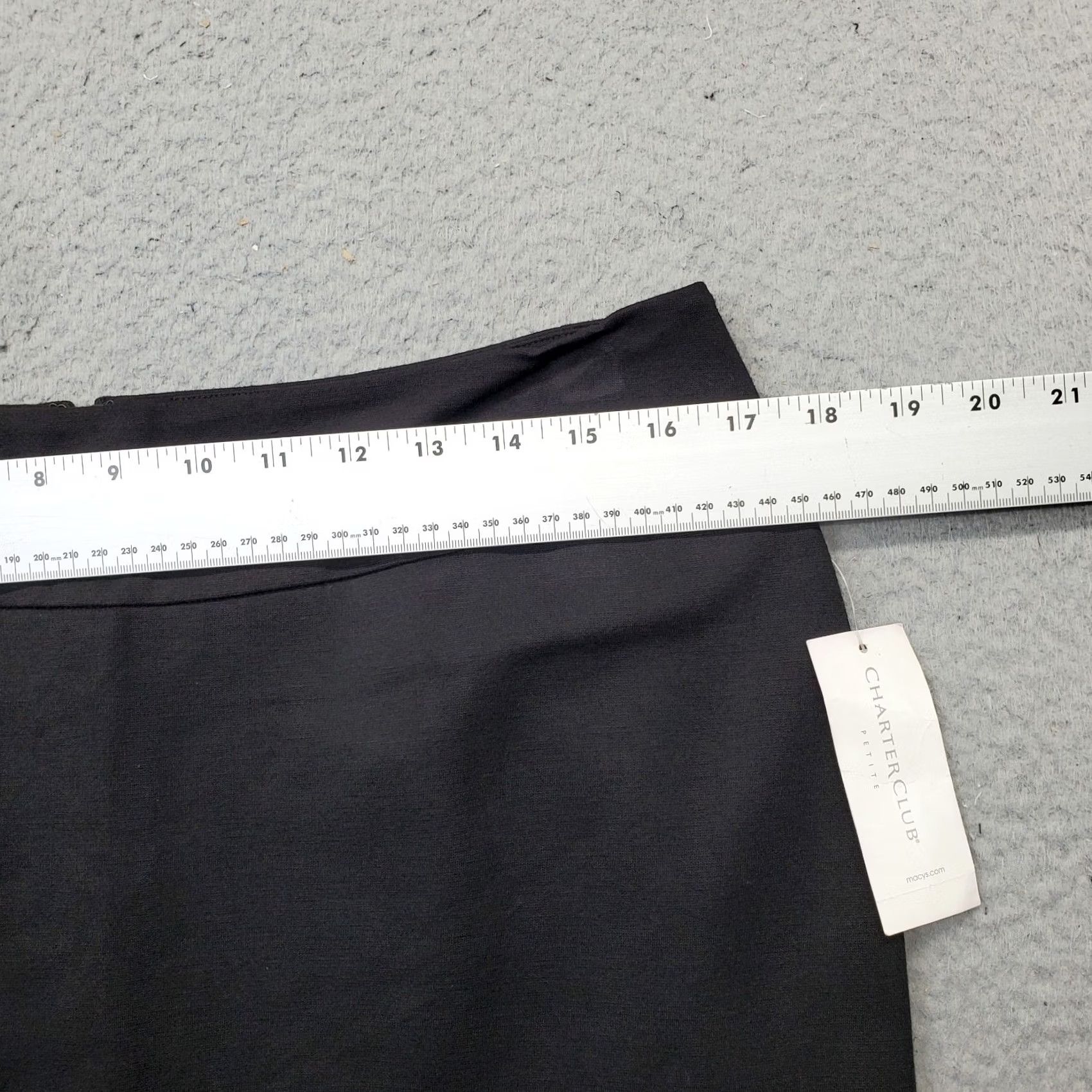 Charter Club Charter Club Straight & Pencil Skirt Women 12P Black Lined Back Zip High Waisted Size 34" / US 12 / IT 48 - 4 Thumbnail