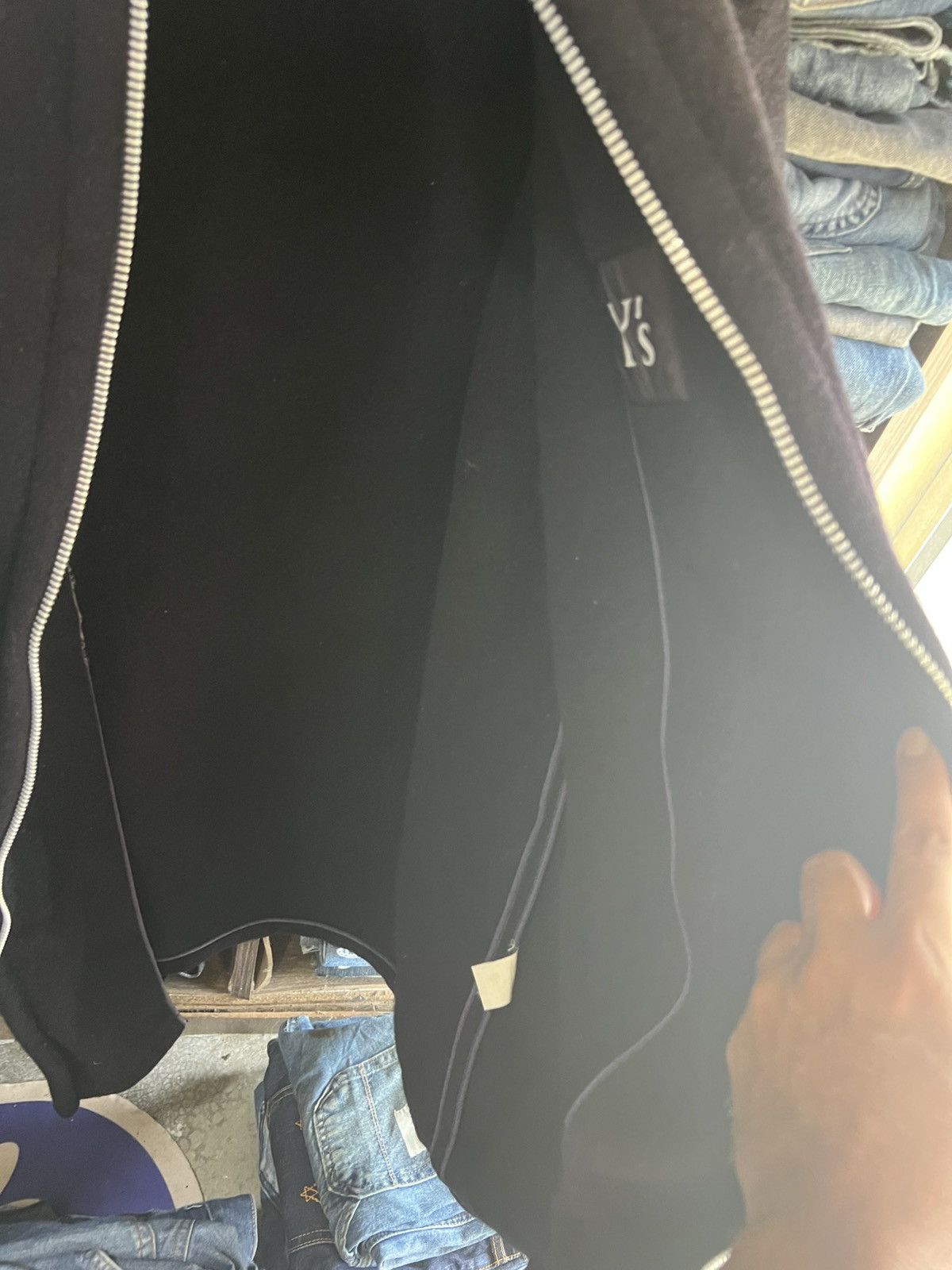 Yohji Yamamoto 🔥Vintage Y’s Yohji Yamamoto Wool Long Zipper Jacket Size US XXL / EU 58 / 5 - 12 Thumbnail