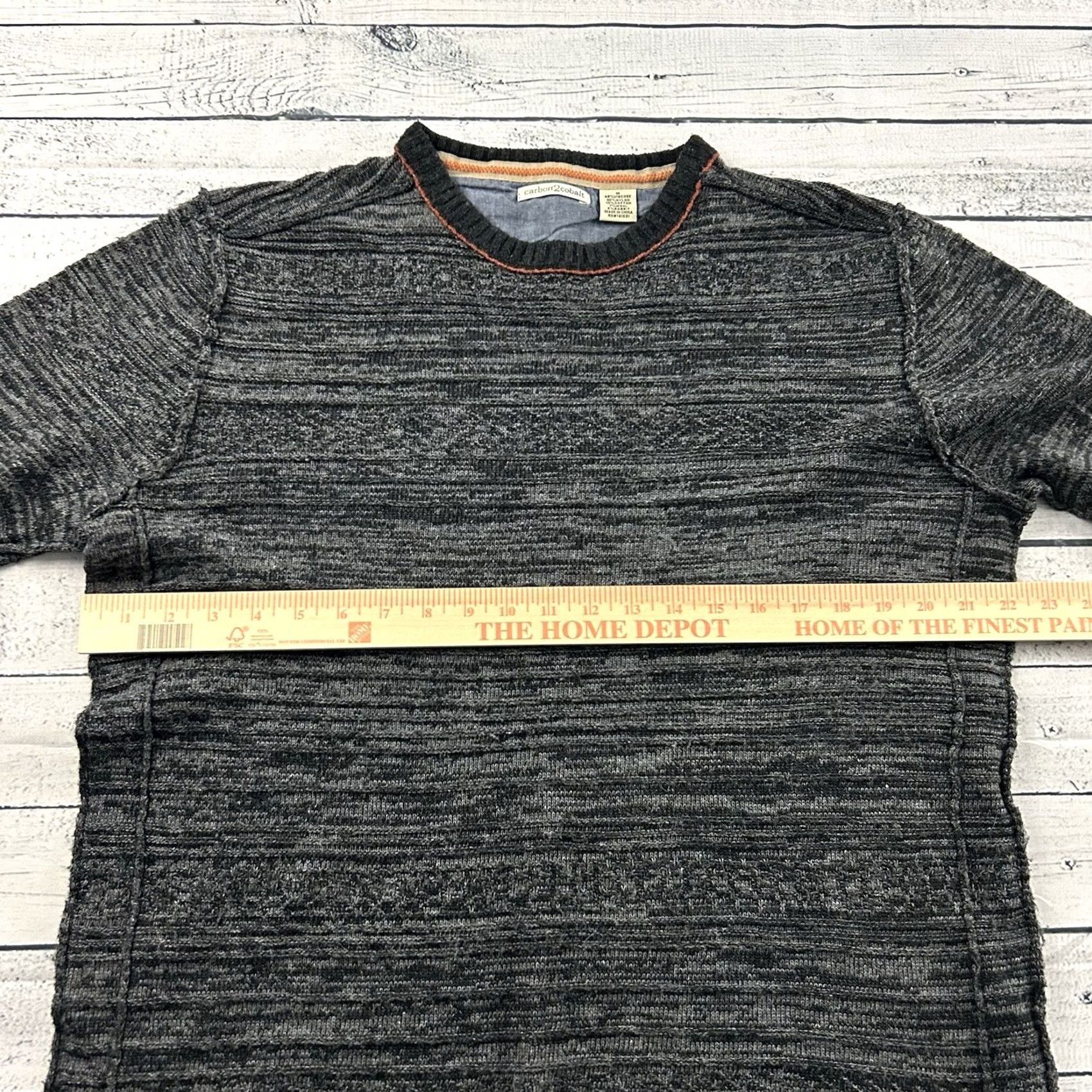 Carbon2Cobalt VINTAGE Carbon 2 Cobalt Pullover Sweater Mens M Wool Gray - Pullover Mens Wool Gray M Size Medium Carbon 2 Cobalt Sweater Size US M / EU 48-50 / 2 - 4 Thumbnail