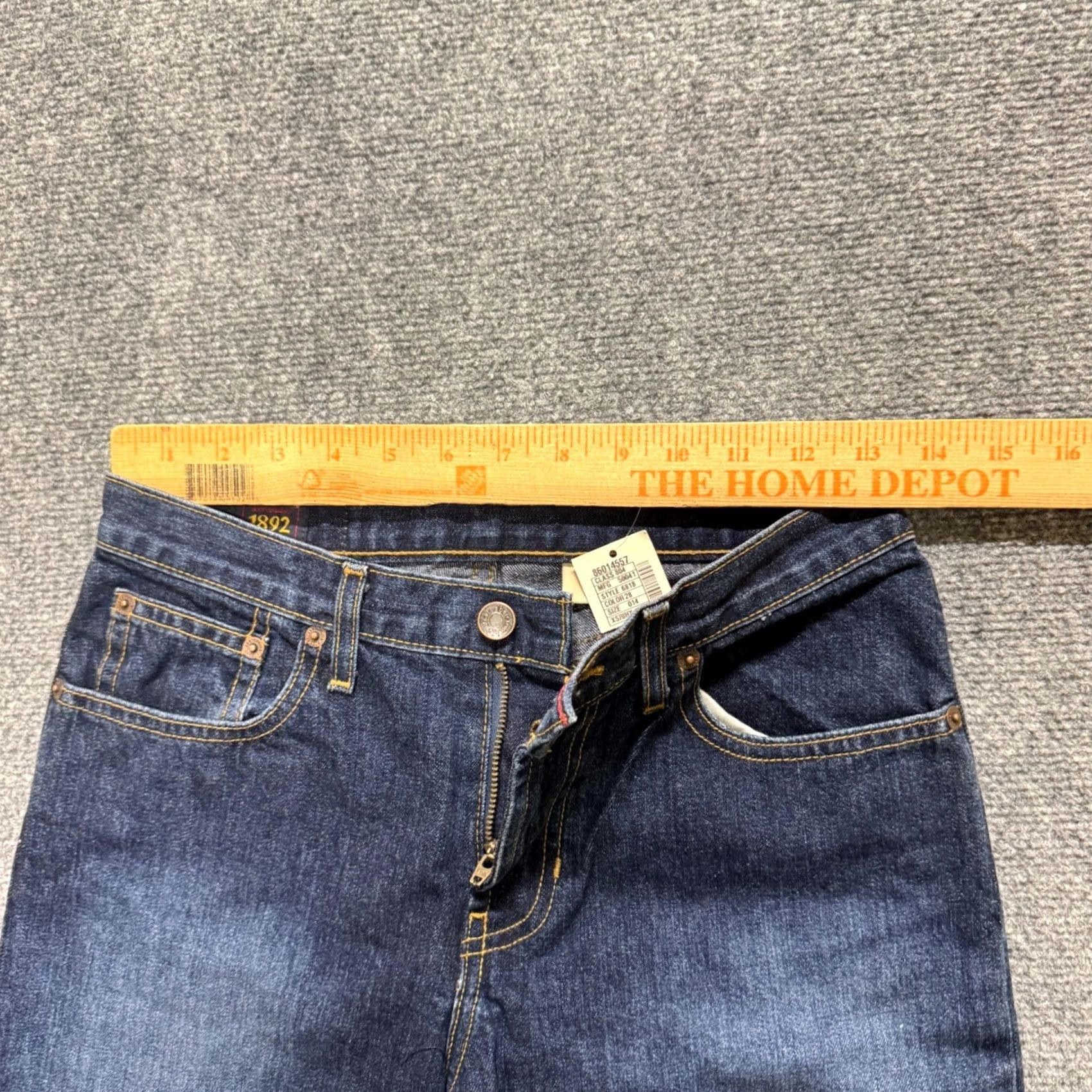 Denime VINTAGE Abercrombie & Fitch Denim Jeans Womens 14 Dark Washed Boots Cut/Bootcut? Size 36" / US 14 / IT 50 - 6 Thumbnail