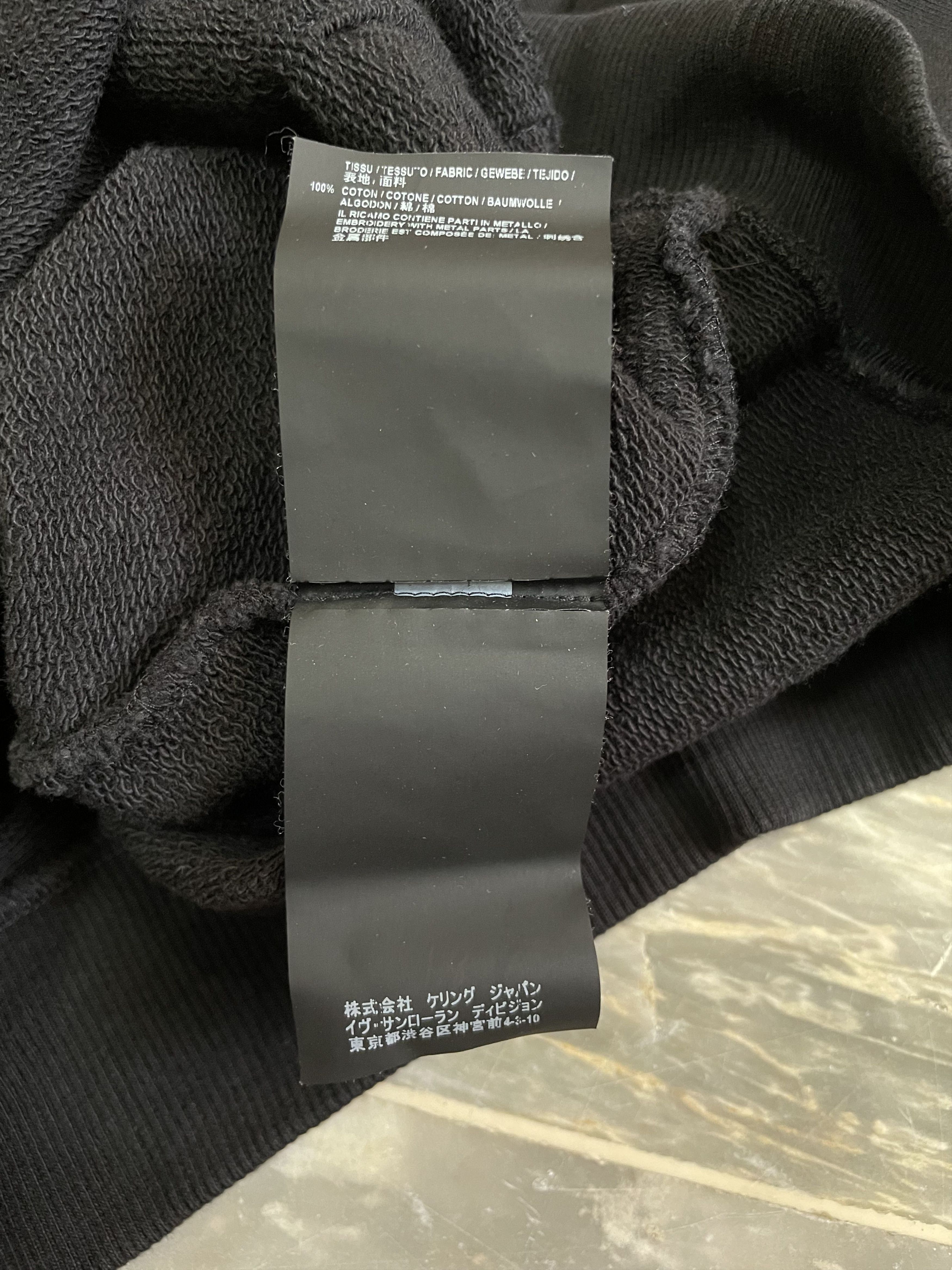 Saint Laurent Paris 2018 Saint Laurent Black Stud Mask Hoodie Size XS / US 0-2 / IT 36-38 - 9 Thumbnail