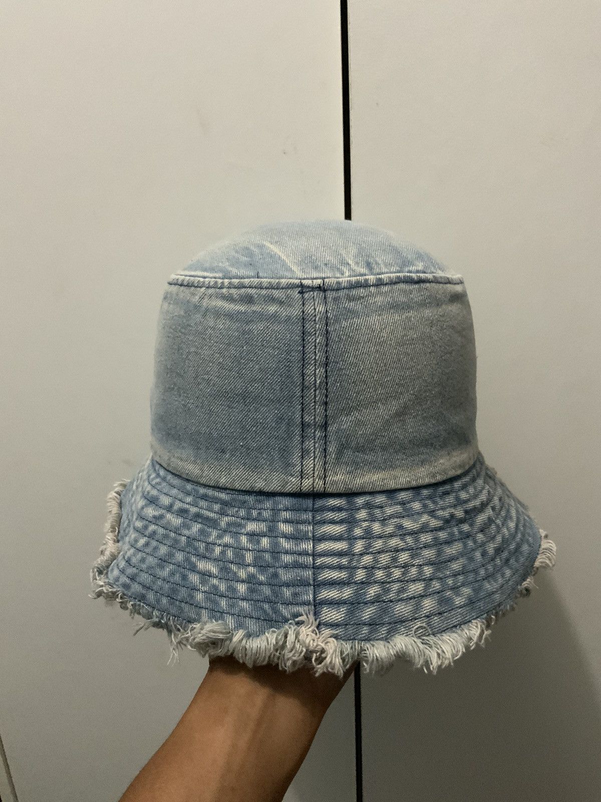 Hat Club Distressed Denime Acid Wash Bucket Hat Size ONE SIZE - 3 Thumbnail