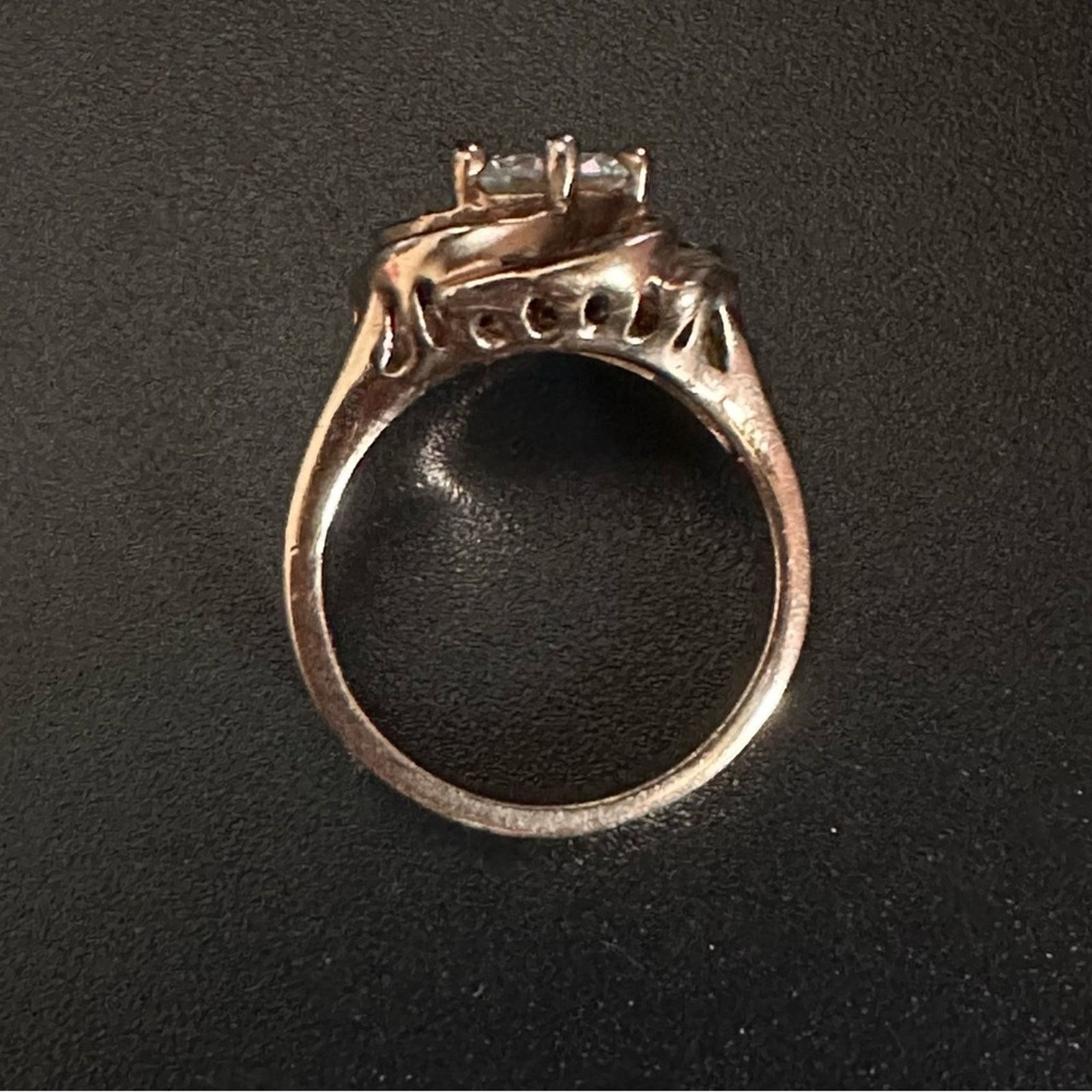 Other Vintage Rose Gold And Sterling Silver Ring Size ONE SIZE - 6 Thumbnail