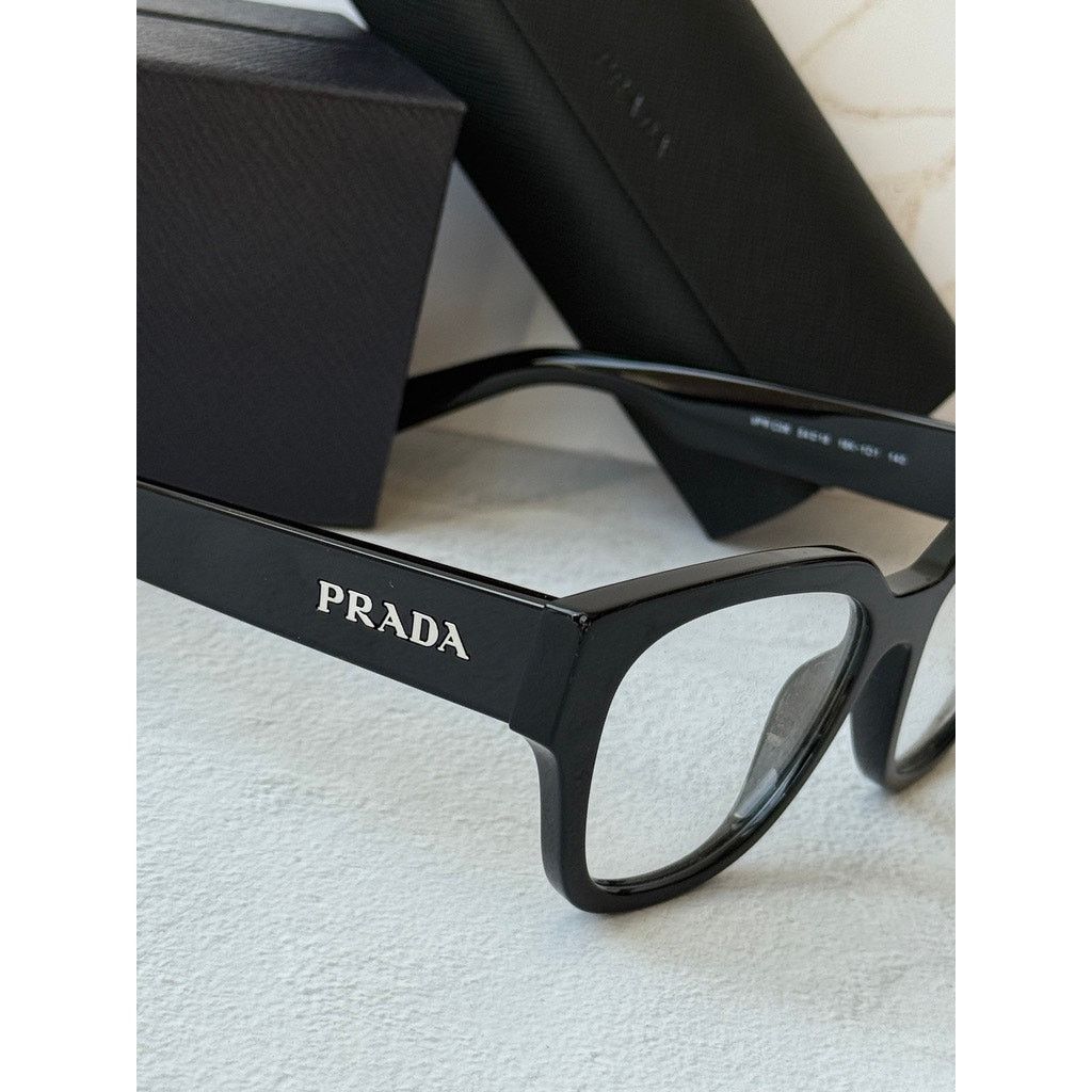 Prada NEW Prada PR C06V Black Cat Eye Eyeglasses Frames Size ONE SIZE - 6 Thumbnail