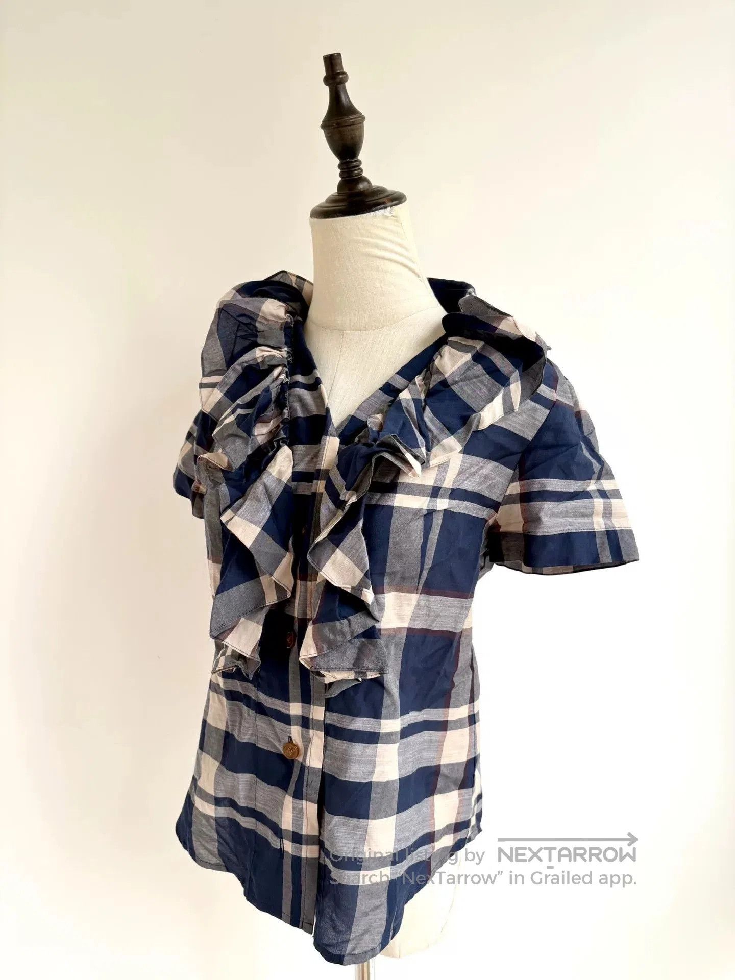 Vivienne Westwood vivienne westwood blue plaid frill shirt. Size M / US 6-8 / IT 42-44 - 5 Thumbnail