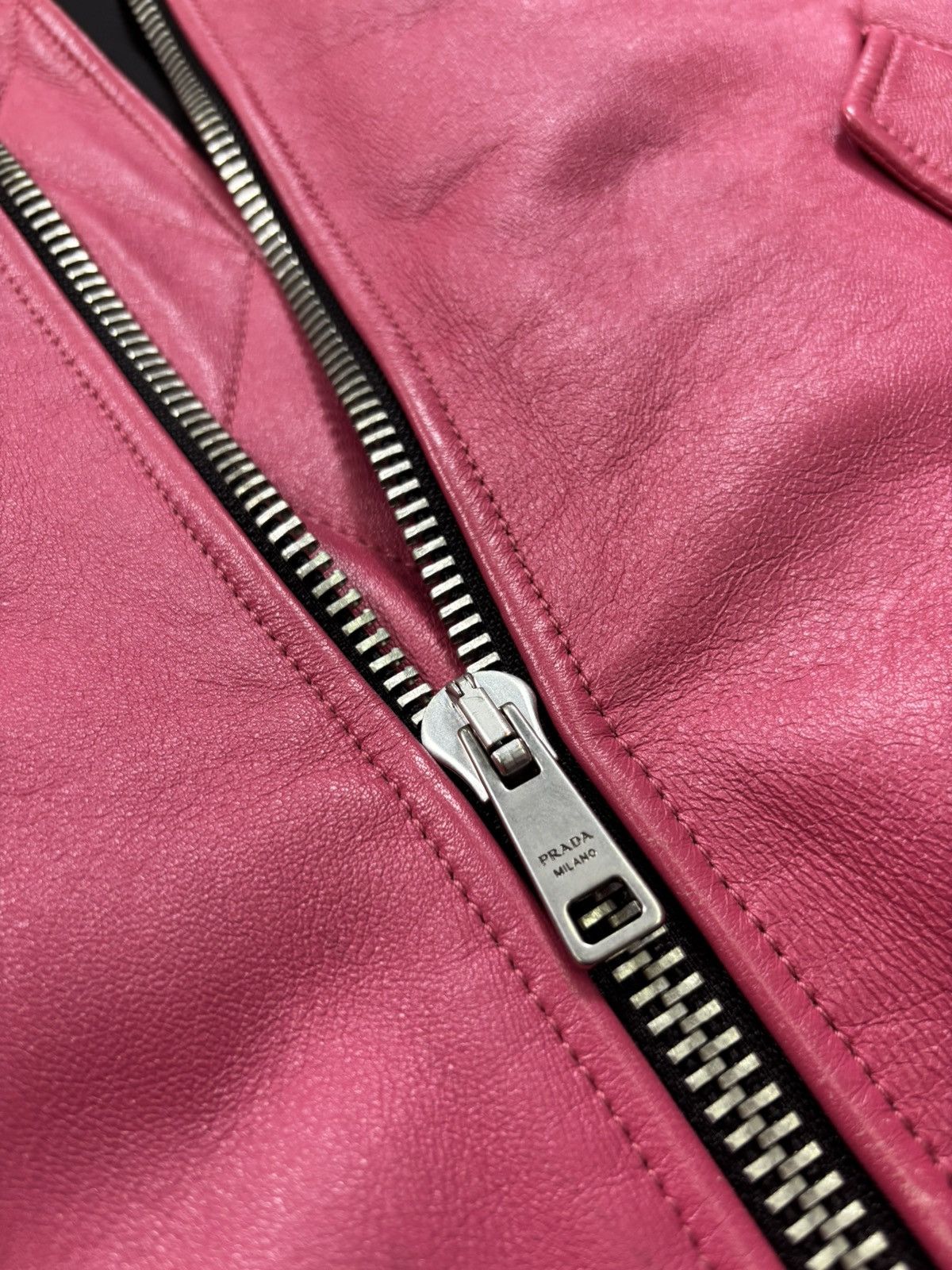 Prada Prada Enameled Metal Triangle Bomber Jacket (2021) Size US M / EU 48-50 / 2 - 4 Thumbnail