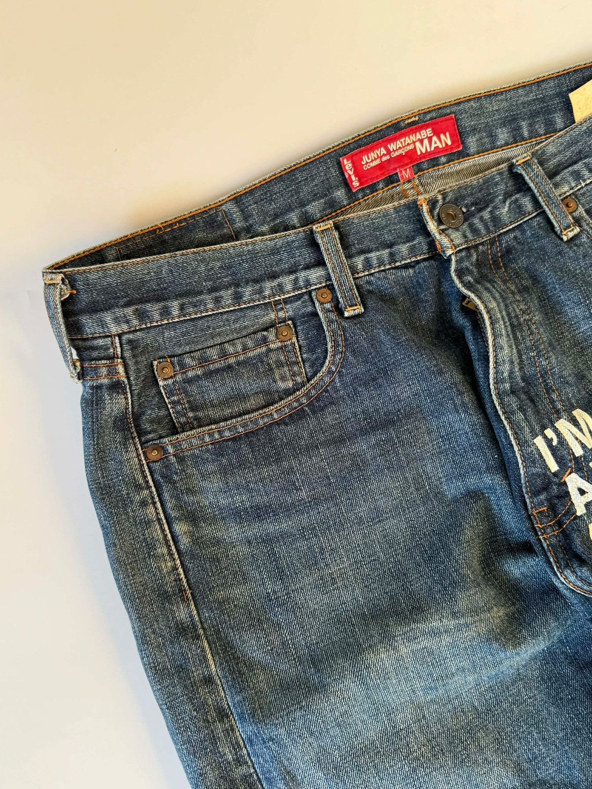 Junya Watanabe × Levi's × Pendleton Junya Watanabe x Levi's S/S 2002 "Eternal Love" Poem Pants Size US 34 / EU 50 - 8 Thumbnail