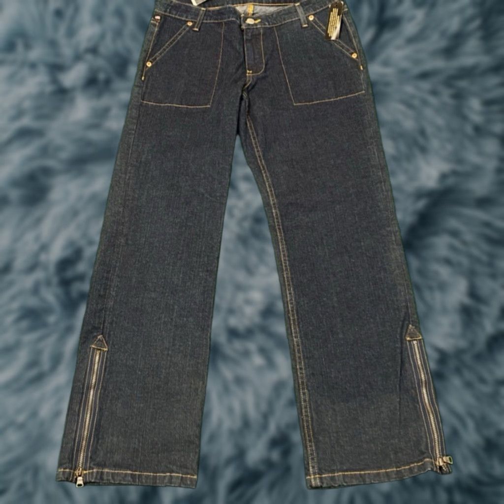 Polo Ralph Lauren VINTAGE Polo Jeans Marilyn Ankle Zip Jeans Womens Size 6 90s Polo Ralph Lauren Blue Size 28" / US 6 / IT 42 - 1 Thumbnail