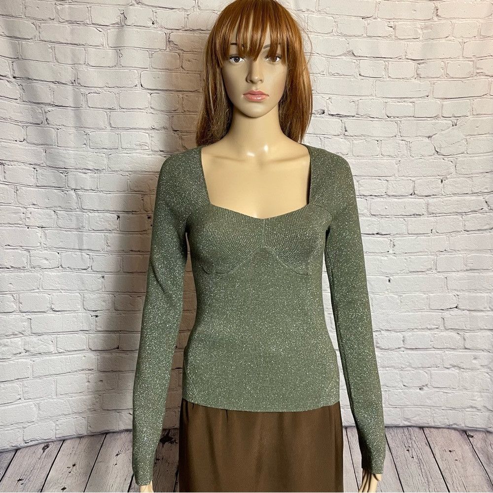 House of Harlow NWT New House of Harlow 1960 Sparkle Dark Green Viscose Swe Size M / US 6-8 / IT 42-44 - 1 Thumbnail