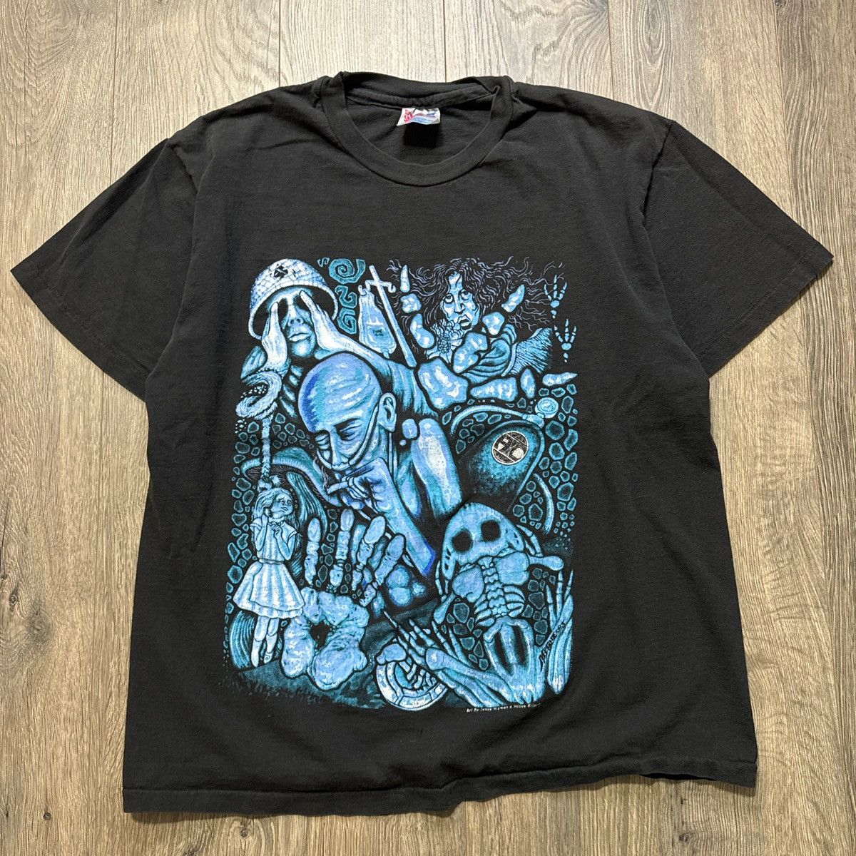 Hanes vtg 90s alice in chains “dirt” 1993 tour graphic band tee Size US L / EU 52-54 / 3 - 4 Thumbnail