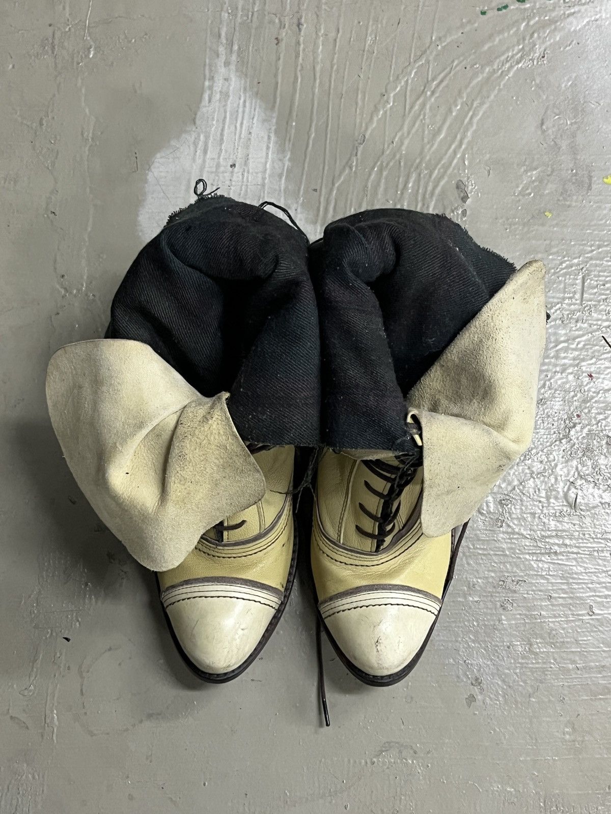 KMRii Vintage Alfredo Bannister Chloe Style Fold Boots With Heels Size US 5 / IT 35 - 11 Thumbnail