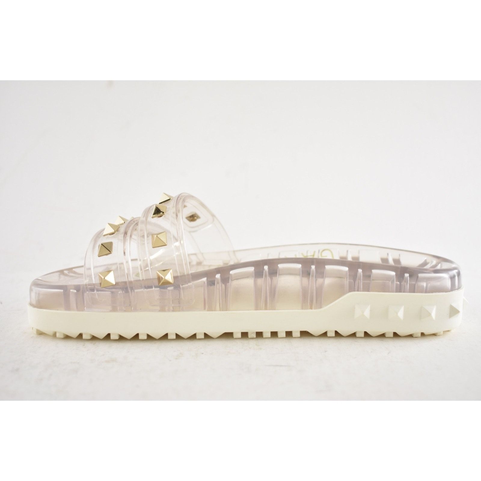 Valentino Valentino Rockstud Clear Rubber Strap Flat Slide Flip Flop Size US 5 / IT 35 - 12 Thumbnail