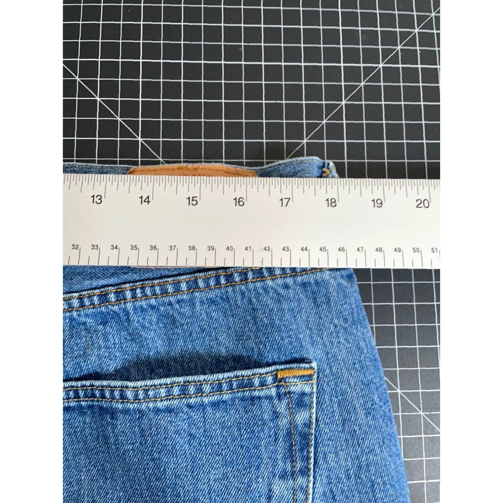 Levi's Levi's 501 XX Jeans Mens 36 x 30 Blue Denim Stonewash Button Fly Straight Regular Mens Size US 36 / EU 52 - 6 Thumbnail