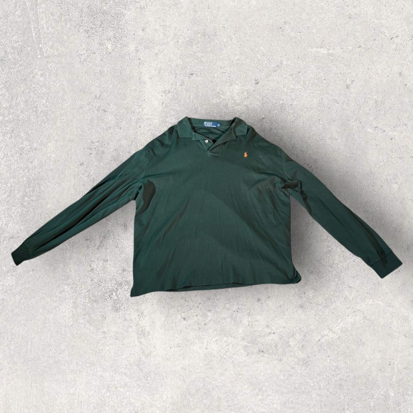 Polo Ralph Lauren Green Polo Ralph Lauren long sleeve polo shirt Size US XL / EU 56 / 4 - 2 Thumbnail