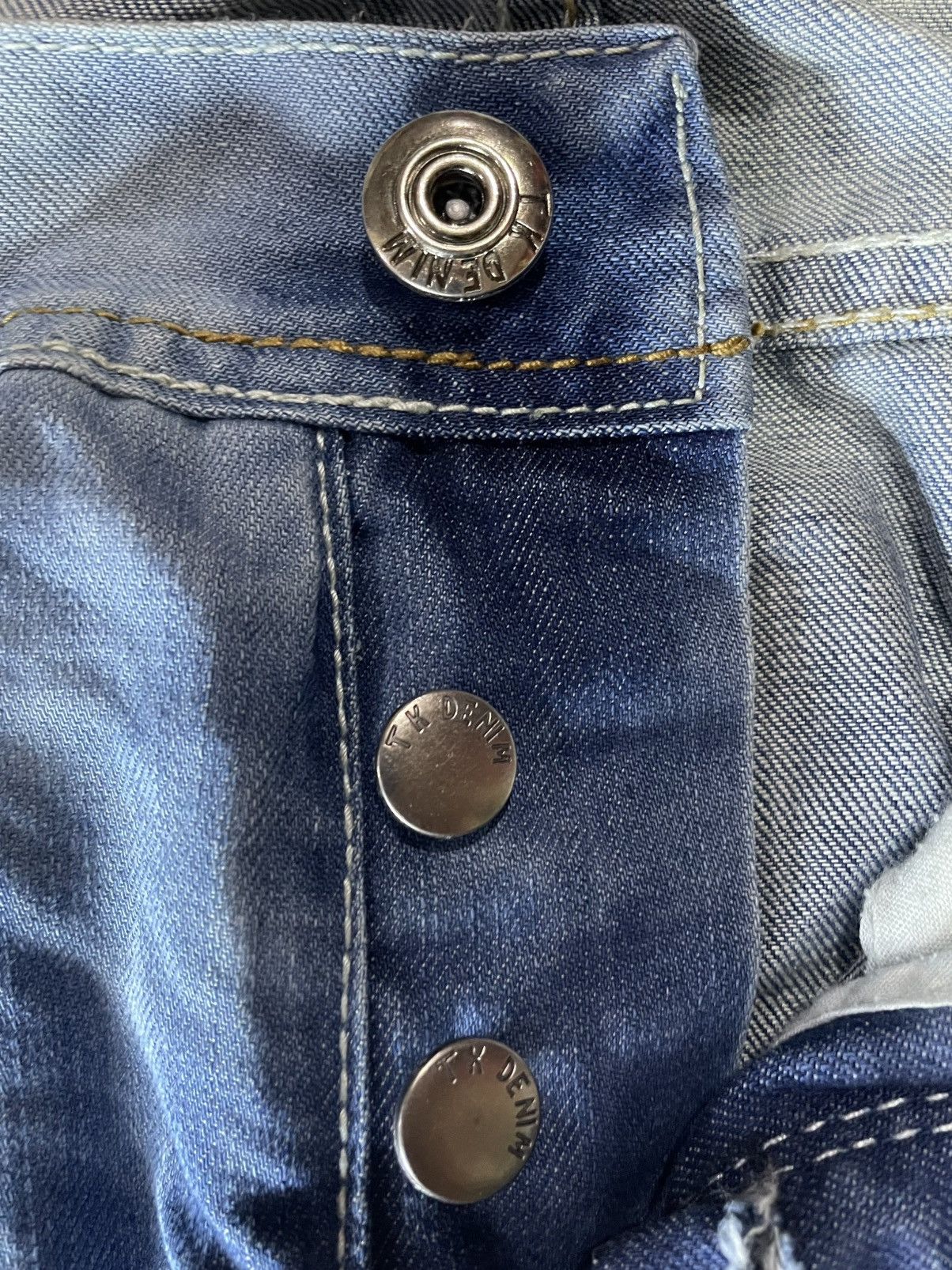 Japanese Brand Vintage TK Denim Acidwash Faded Jeans Size US 39 - 6 Thumbnail