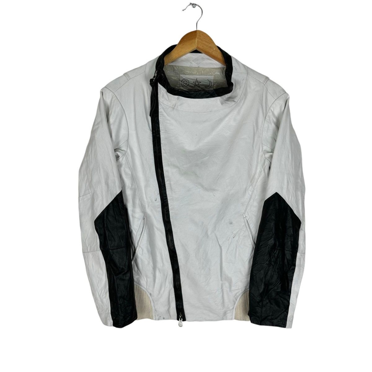 Issey Miyake ☀️TSUMORI CHISATO ISSEY MIYAKE LEATHER BIKERS JACKET Size M / US 6-8 / IT 42-44 - 2 Thumbnail