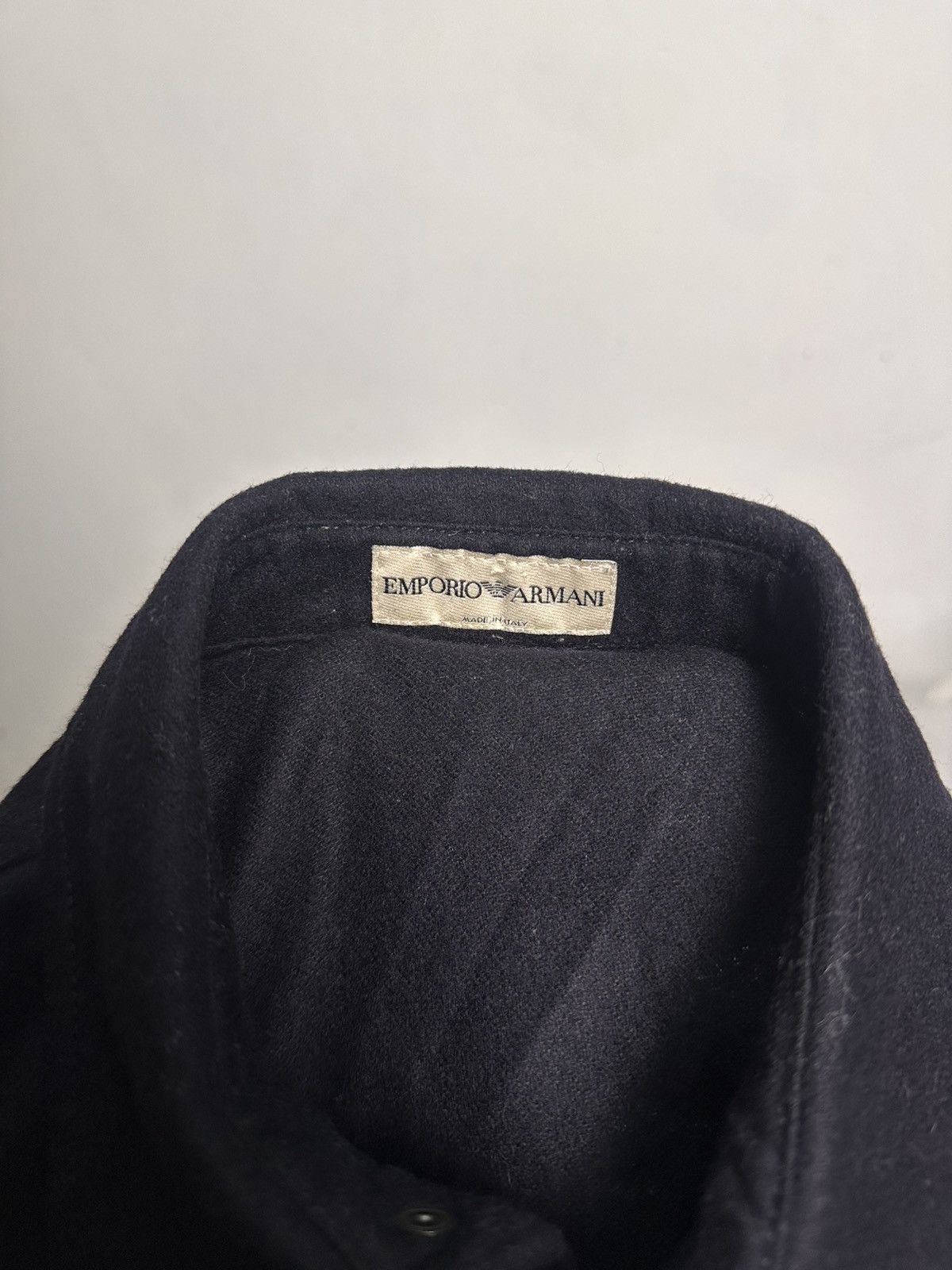 Emporio Armani Emporio Armani Wool Cashmere Button-Up Shirt Jacket Size US M / EU 48-50 / 2 - 12 Thumbnail